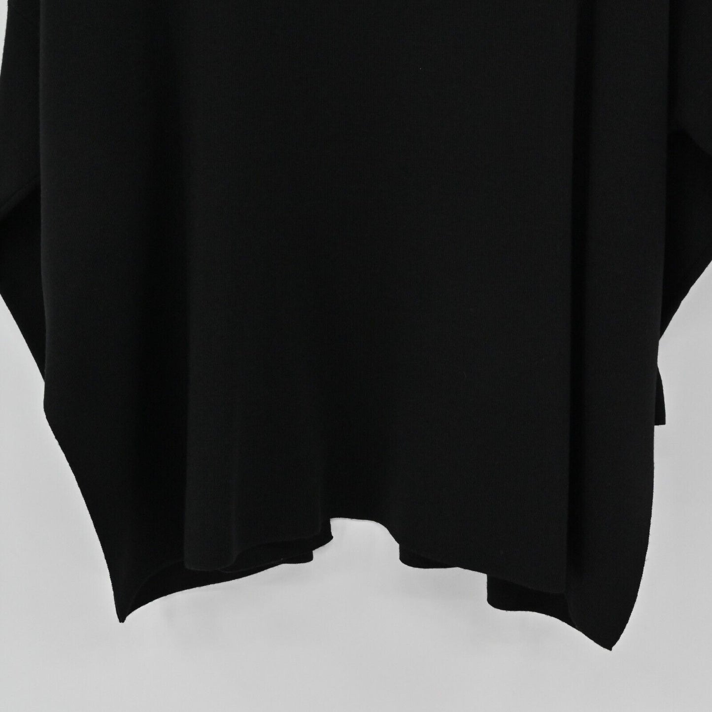 ESCADA Cardigan Sweater Womens Size 42 Black Wool Knit Open Front Quiet Luxury