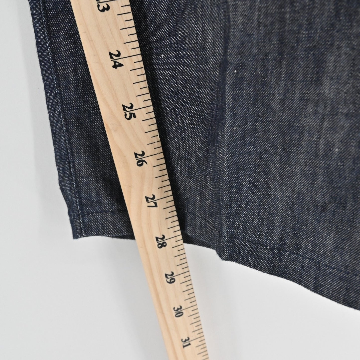 Canali Womens Trousers Size 54 Dark Chambray Classic Tapered Pants Made Italy