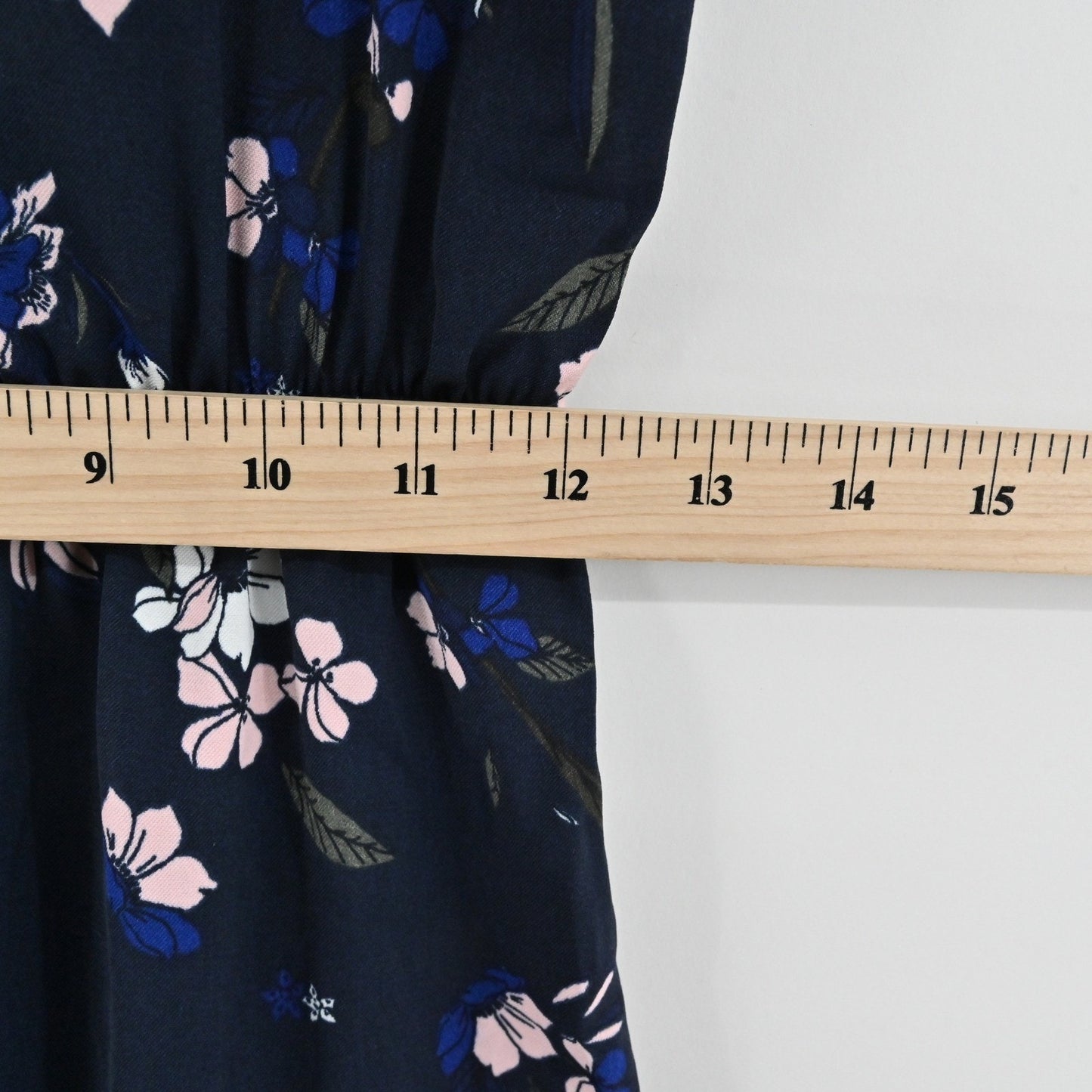 41 Hawthorn Womens Sleeveless Floral Mini Dress Size S Navy Pink Drawstring NEW