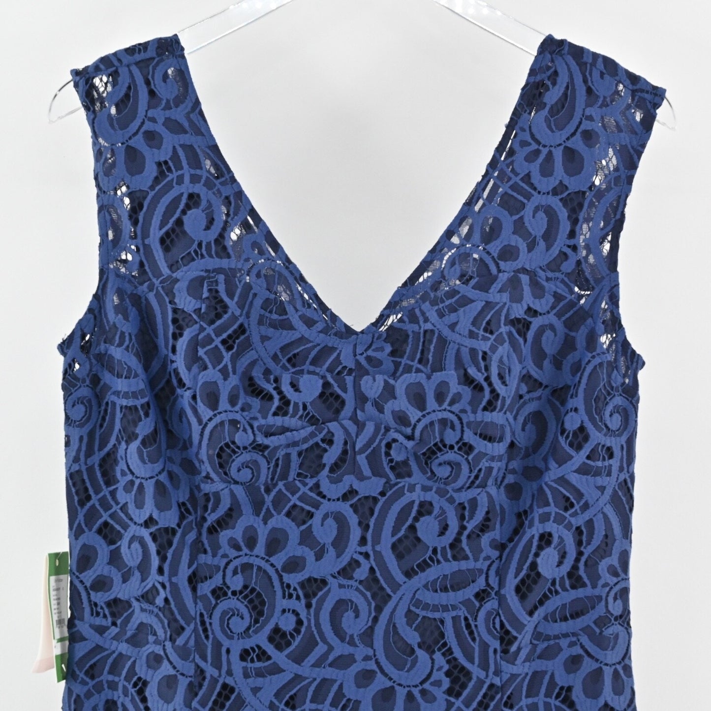 LILLY PULITZER Rosaline About Face Lace Dress Size 12 Blue Cap Sleeve V Neck NEW