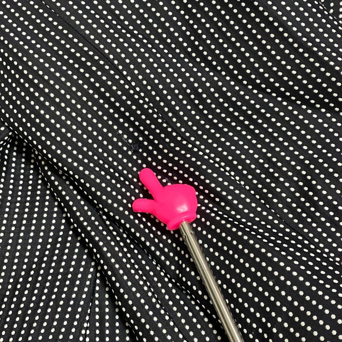 Vtg EMPORIO ARMANI Blazer Womens Size 6 Black Polka Dot 3/4 Sleeve Career 80s