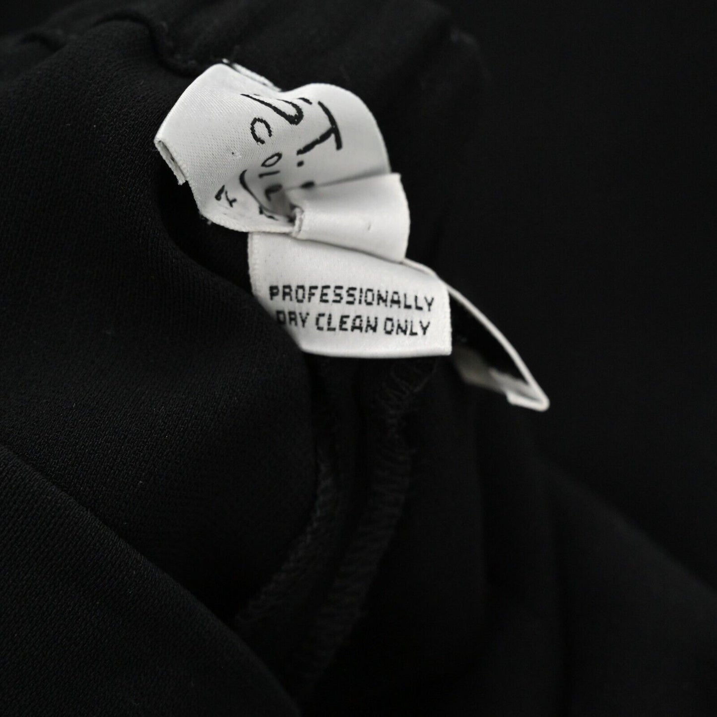 Vtg ST JOHN Pants Womens Sz 12 Black Pull On Classic Office Comfort Dog Show 90s