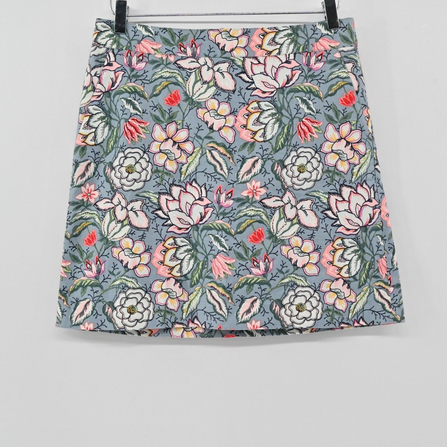 LOFT Skirt Womens Sz 6 Floral Print Straight Shift Pockets Cotton Multicolor NEW