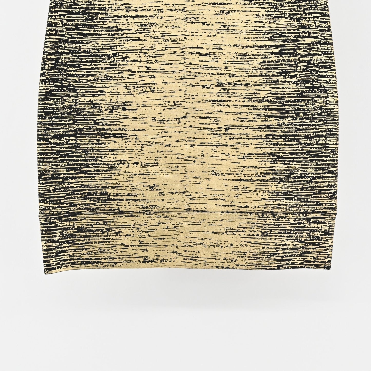 BCBG MAXAZRIA Skirt Size M Silvie Bandage Metallic Foil Print Gold Black Combo