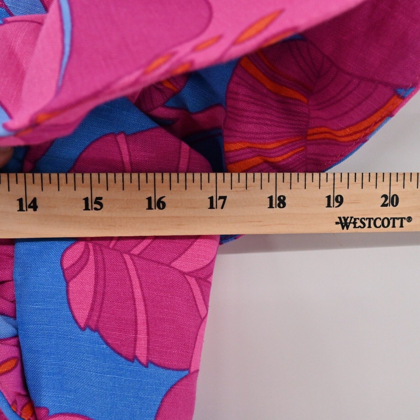 TUCKERNUCK Dress Womens Size S Pink Wild Azalea Linen Blend Ruffle Edisto Mini