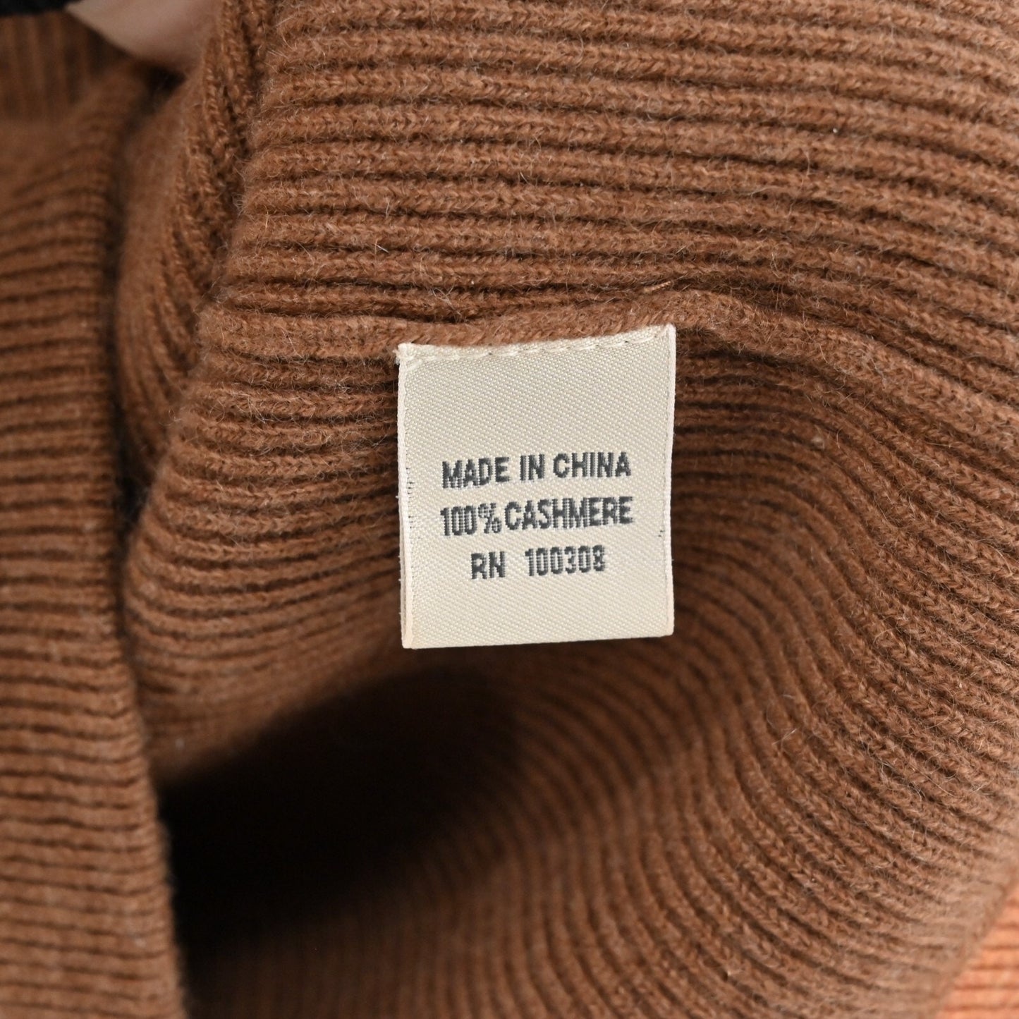 Vtg PETER MILLAR Mens Cashmere Sweater Size M Brown Knit Quarter Zip Casual