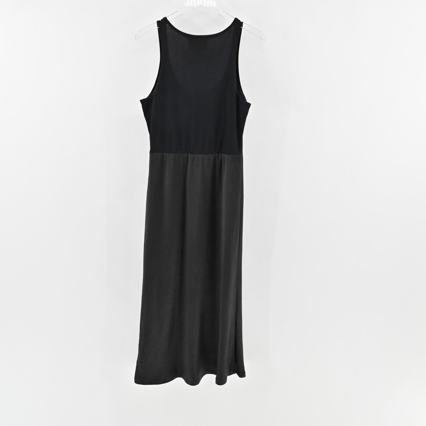 ANTHROPOLOGIE Dress Size M Black Sleeveless Satin Maxi Whimsigoth Mare Mare Slip