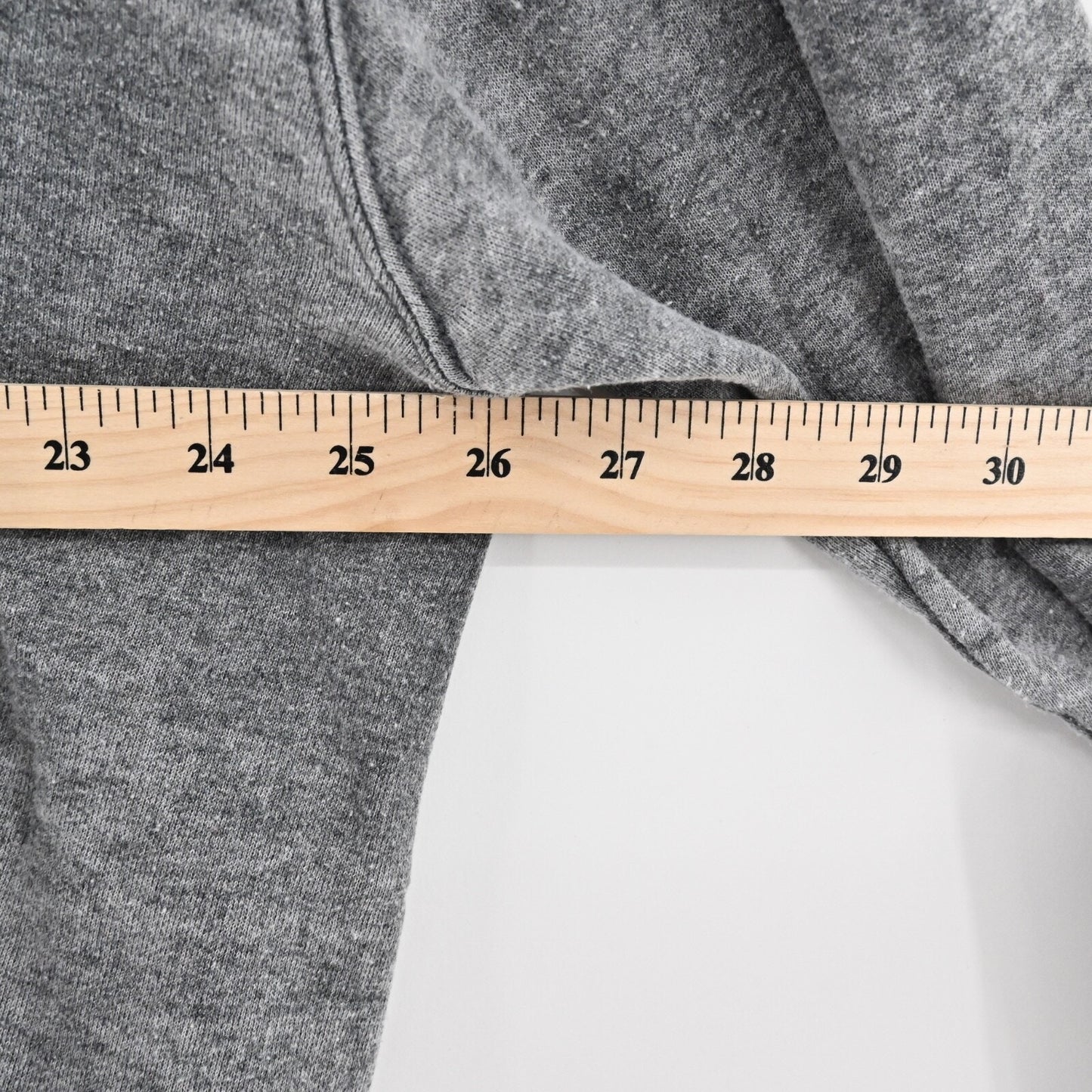 REFORMATION Womens Give Me Space Graphic Sweatshirt Sz L Gray Burnout Grunge USA