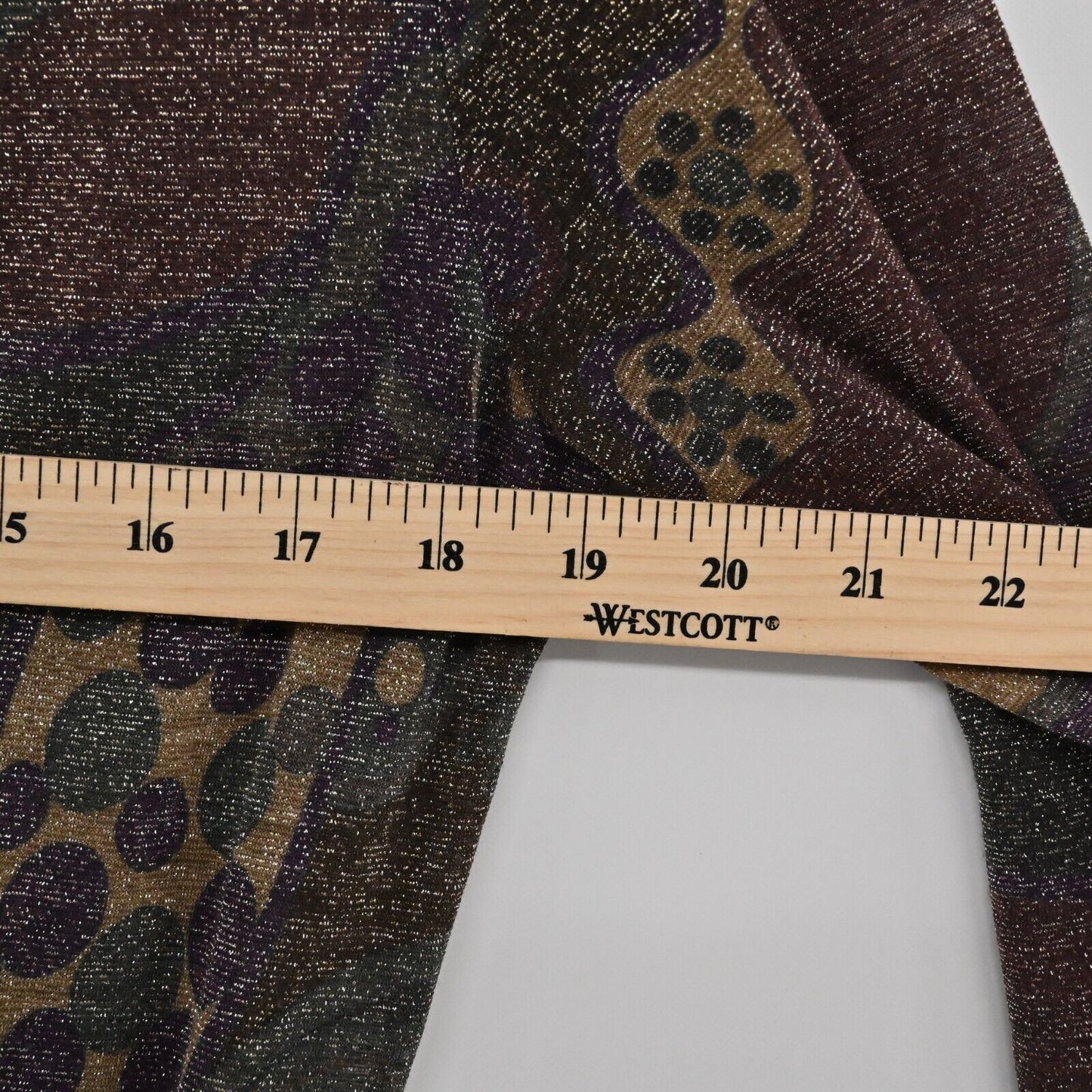 MALIPARMI Dress Womens Sz 46 US M Abito Jersey Wool Metallic Abstract Multi NEW