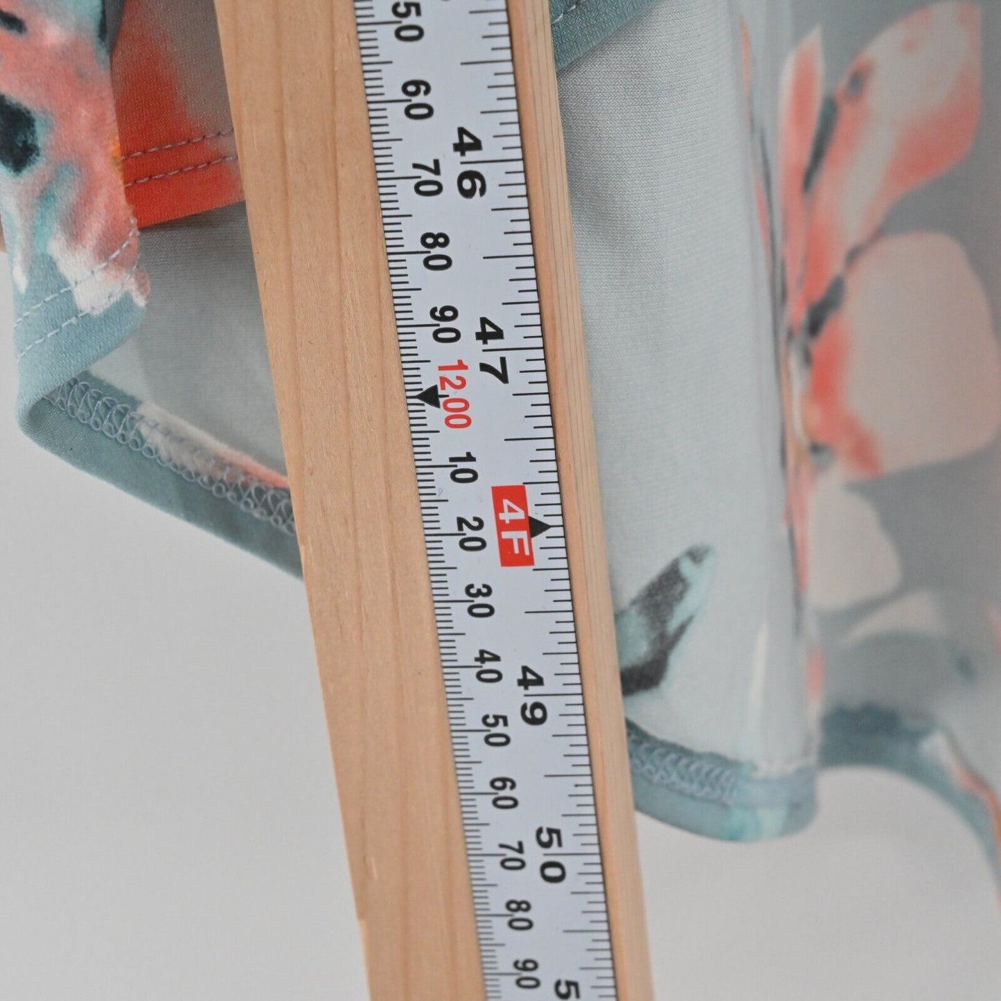 STORY Dress Womens Size S Blue Coral Summer Floral Maxi Hi Low Stretch Comfort