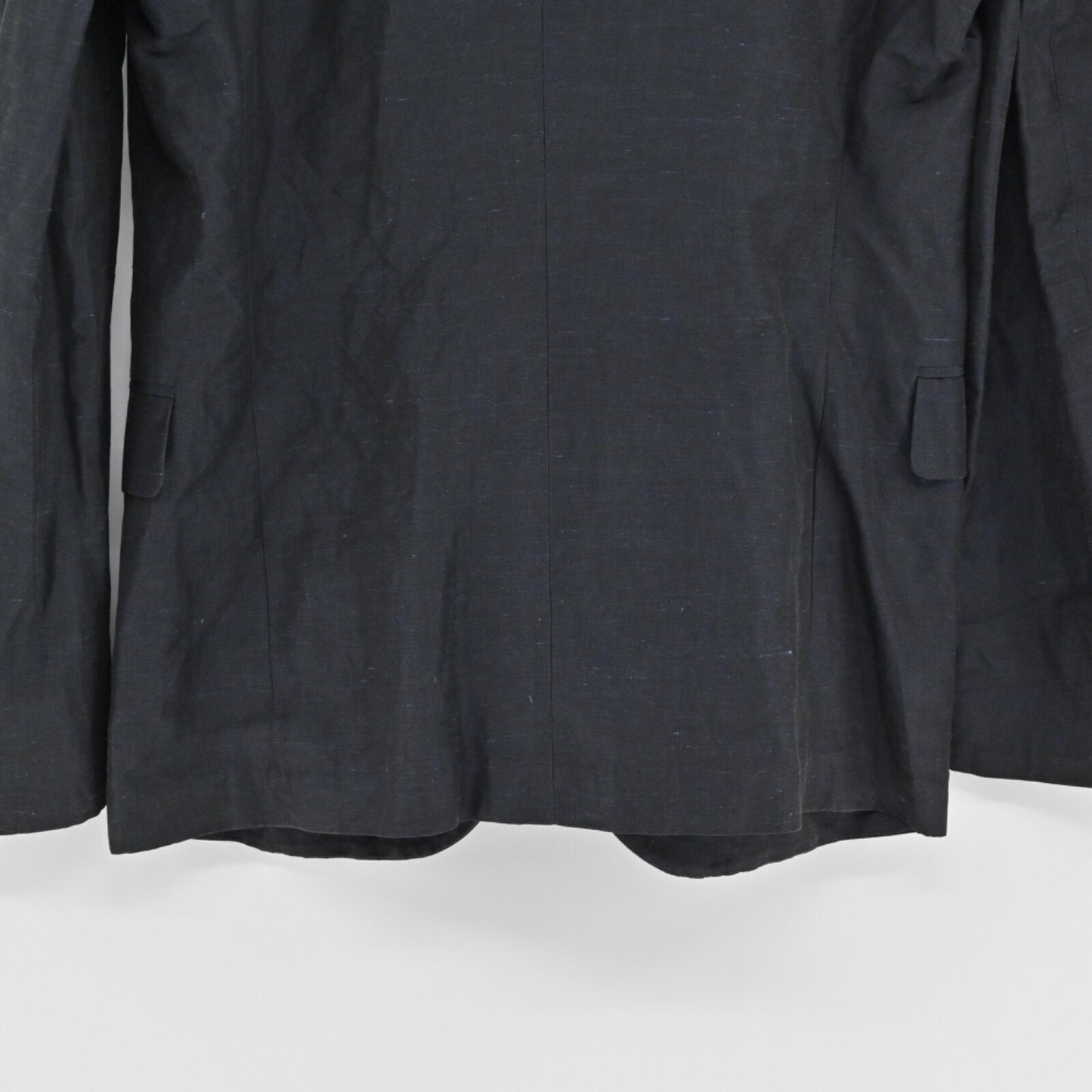 Vtg DOLCE GABBANA Mens Blazer Size 40 Heather Navy Blue Cotton Office Career 00s