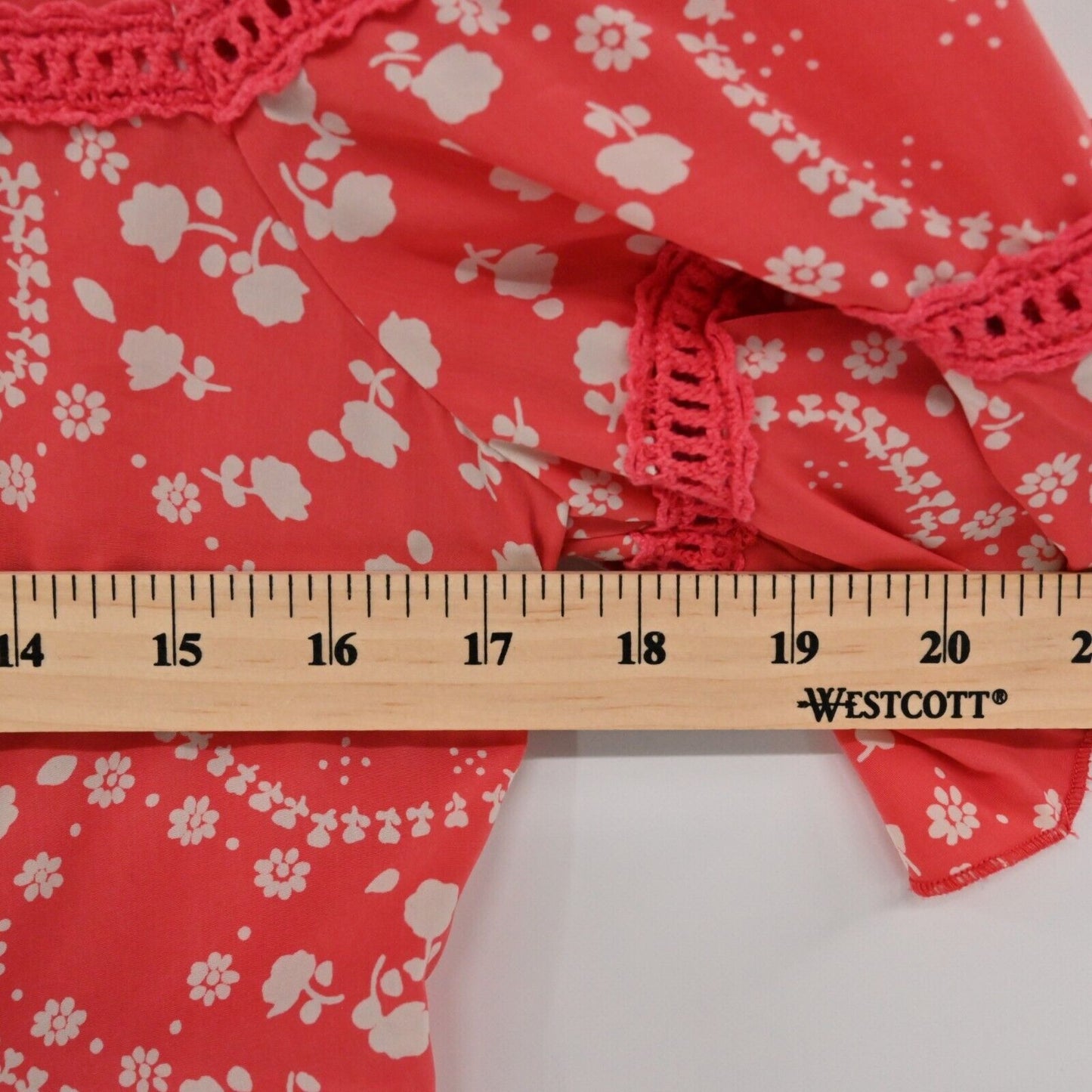 FREE PEOPLE Dress Womens Size 4 Geo Garden Floral Print Ruffled Sleeve Shift