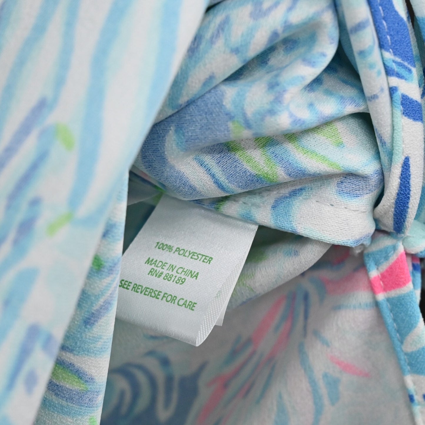 LILLY PULITZER Top Womens Size XL Donna Shift Tunic Coastal Blue Lion Around NEW