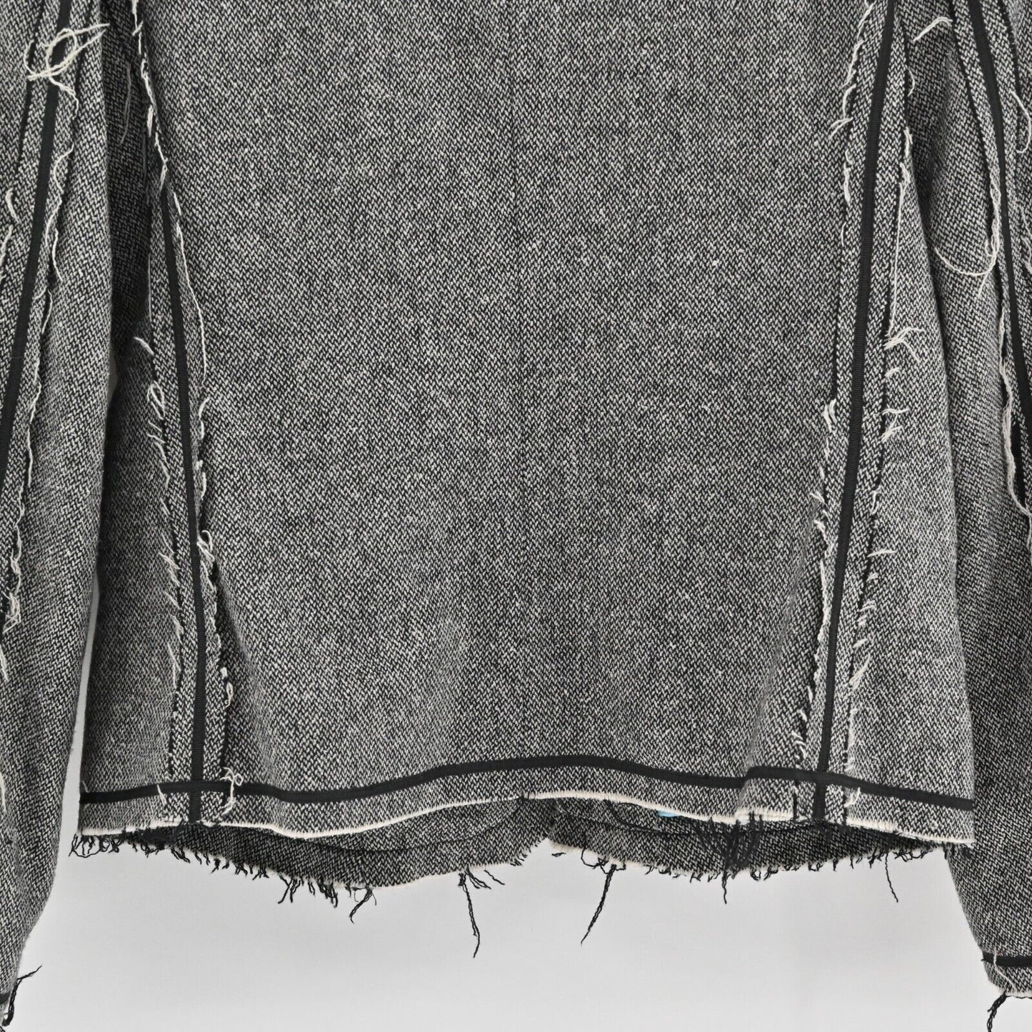 Vtg Blazer Distressed Patchwork Lace Wool Silk Womens Sz L SPY ZONE EXCHANGE 00s