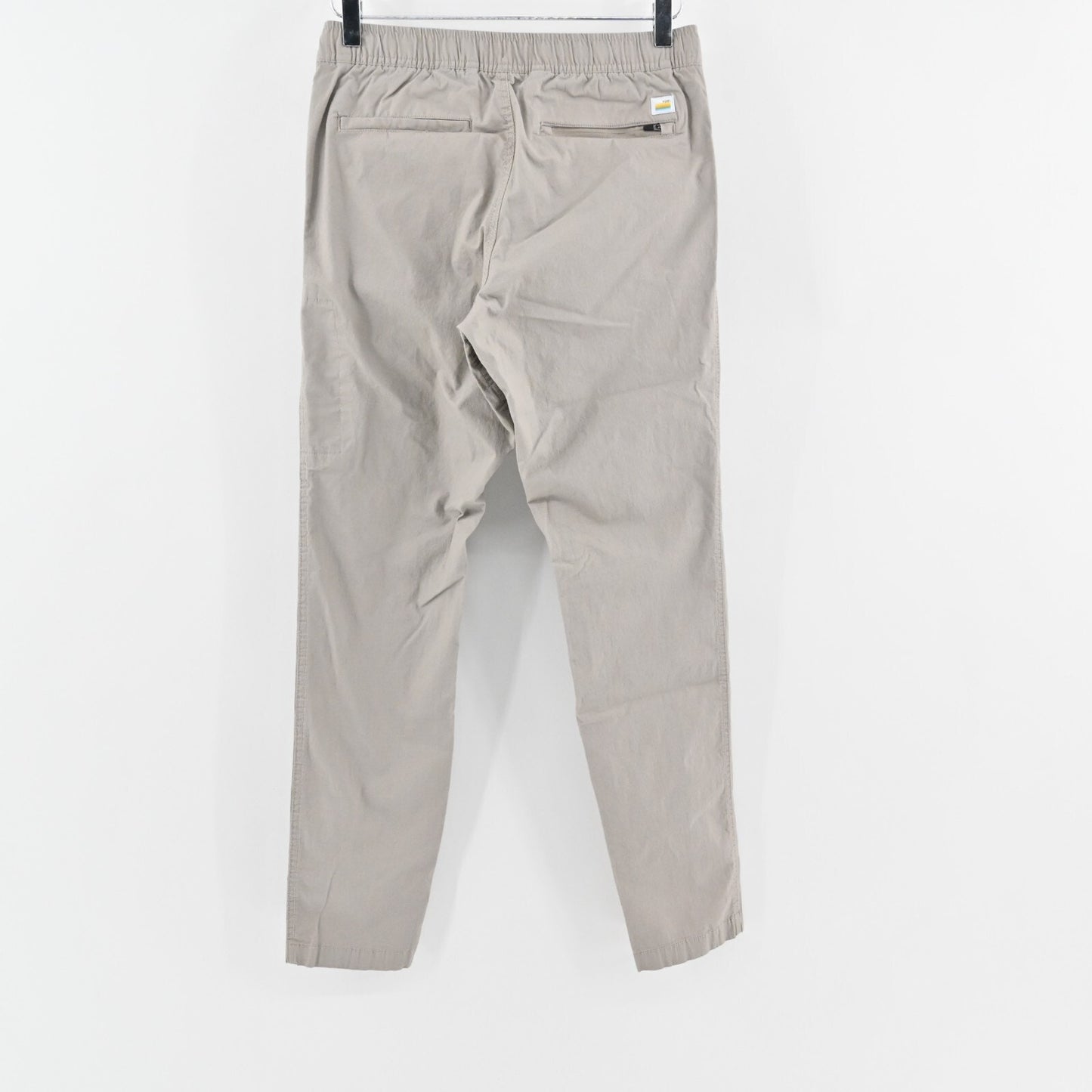VUORI Mens Ripstop Pants Size S Climber Sesame Drawstring Zip Pocket Slim Fit