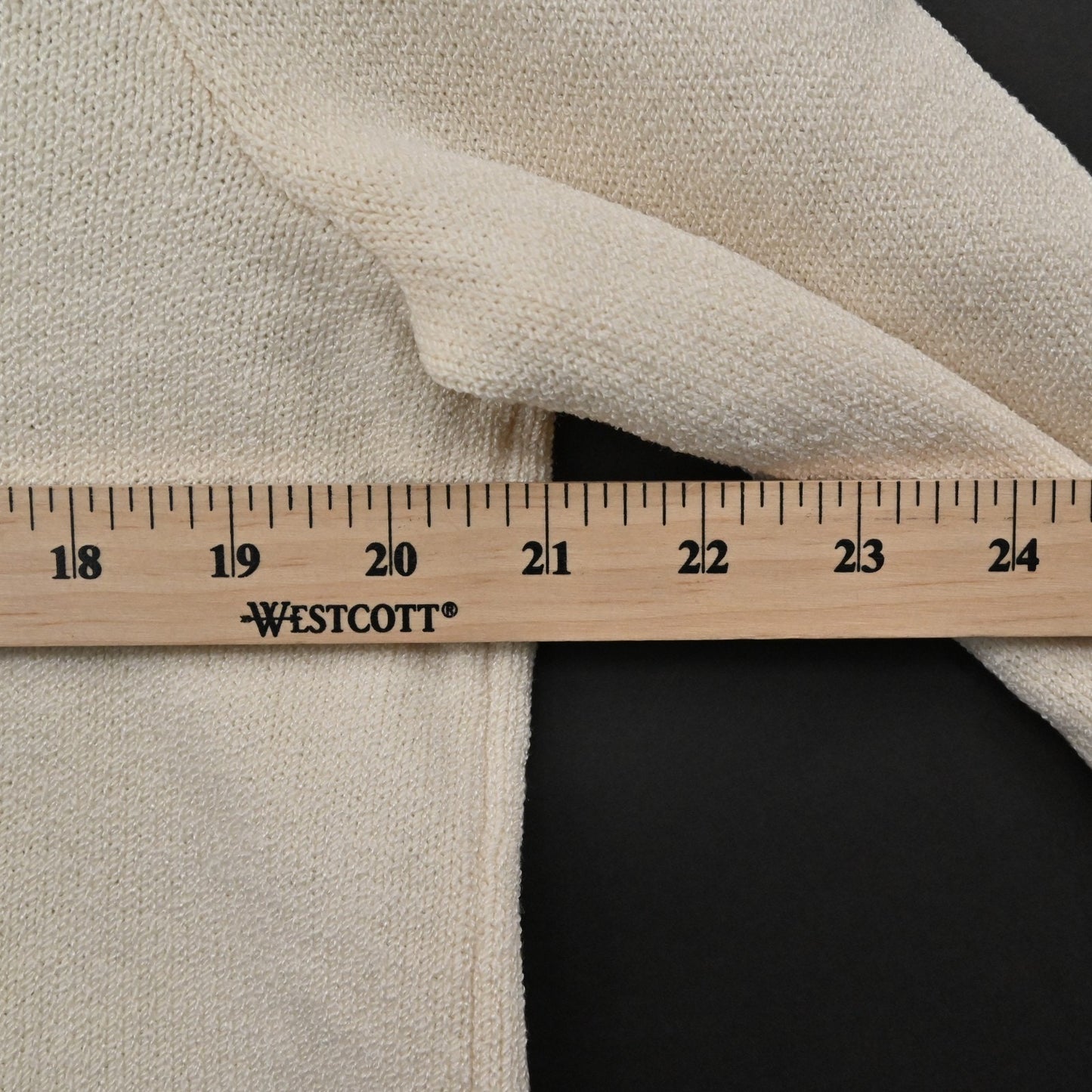 Vtg ST JOHN Womens Santana Sweater Size XS Cream Wool Knit USA 90s Separates
