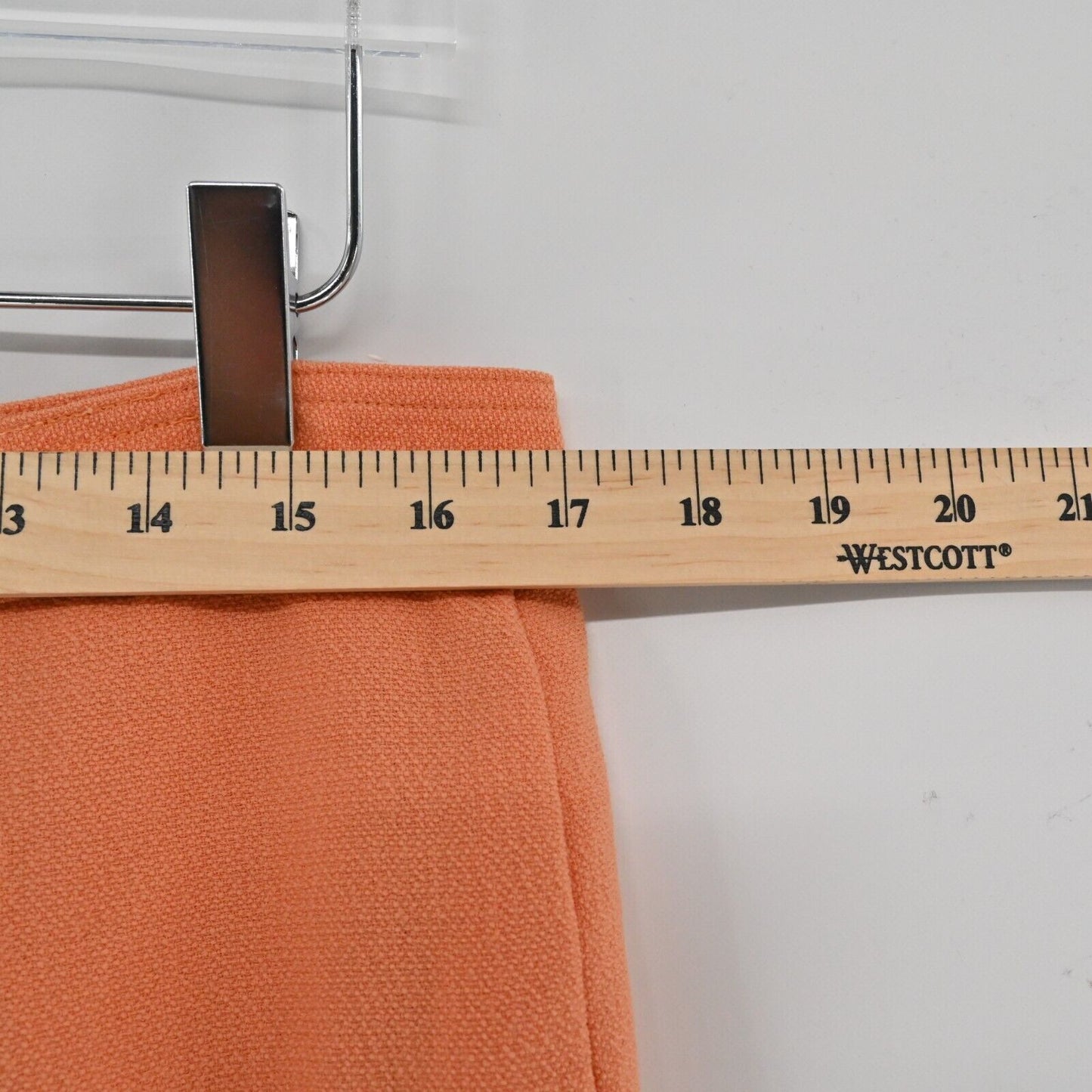 Vtg VALENTINO Skirt Womens Size 10 Miss V Pastel Orange Pencil Skirt Classic 80s