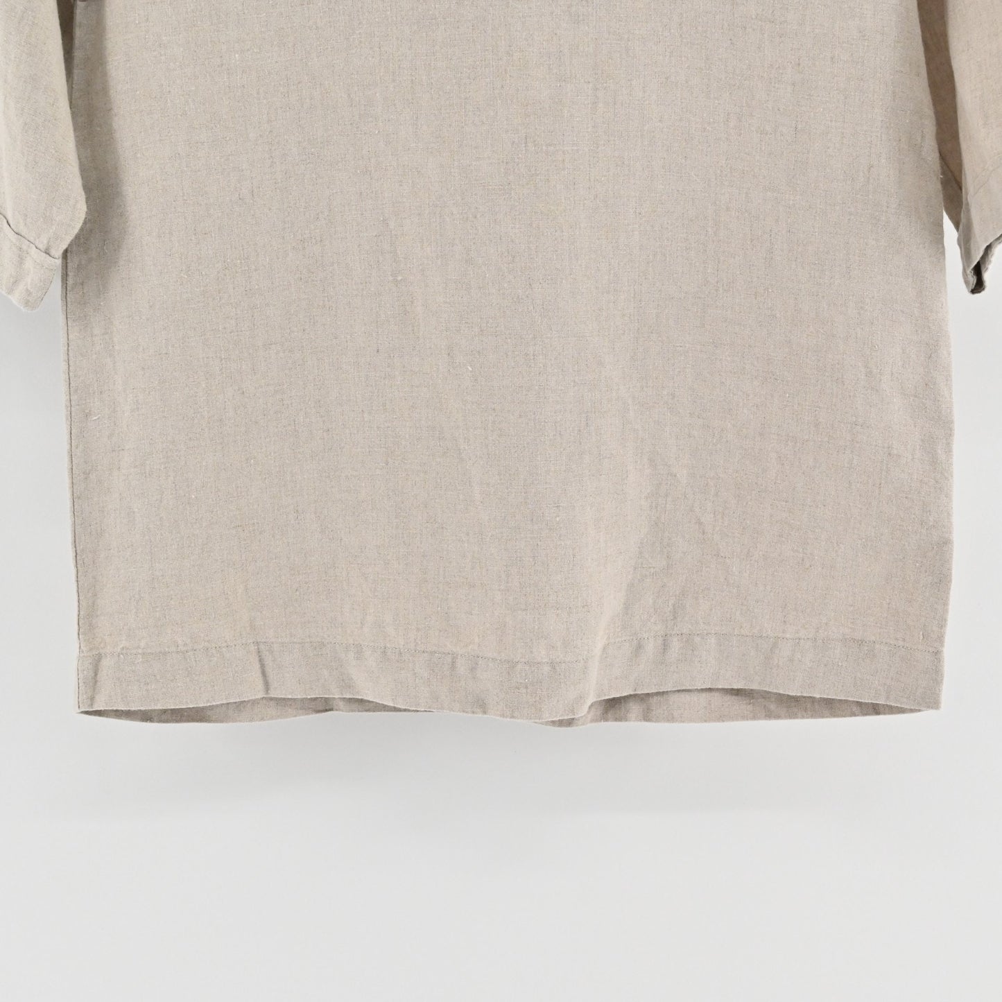 Tommy Bahama Womens Linen Top Size XXS Beige Lagenlook Neutral Short Sleeve Boho