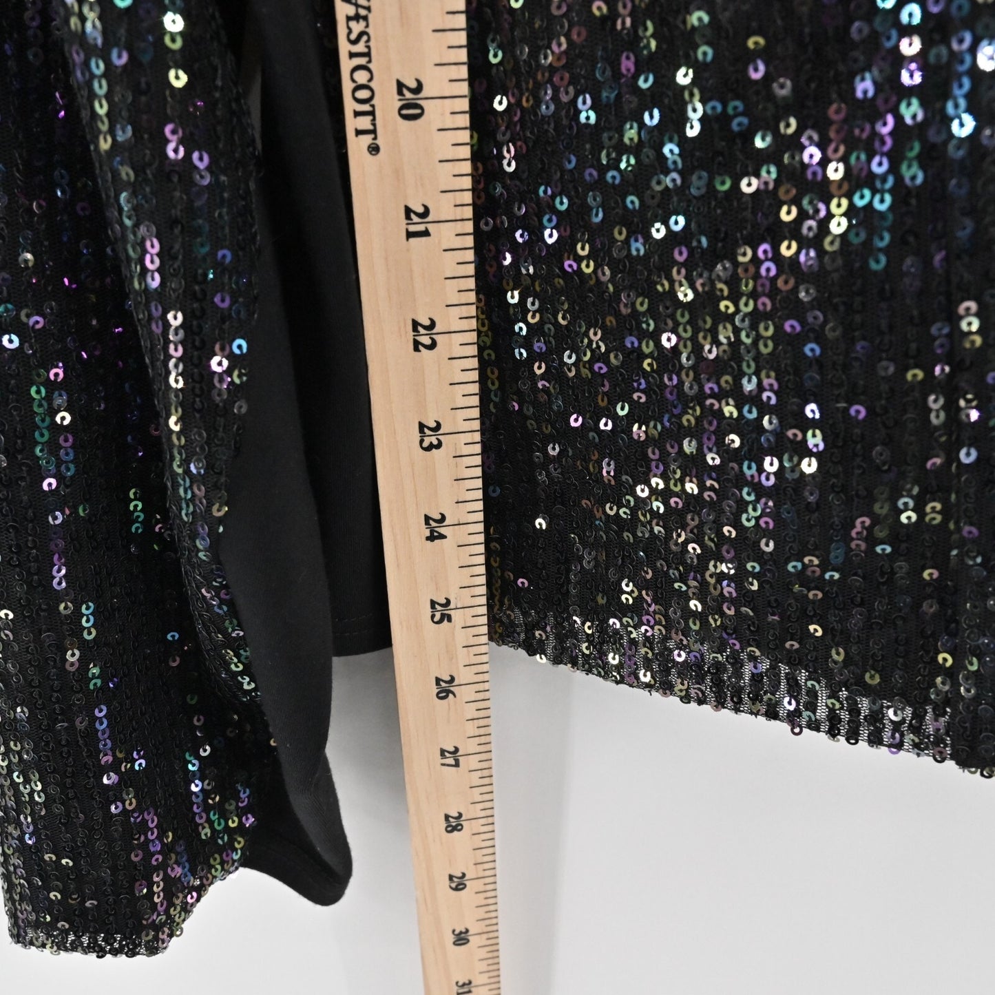 TORRID Sequin Moto Jacket Plus Size 2X Black Evening Bomber Womens Zip Front