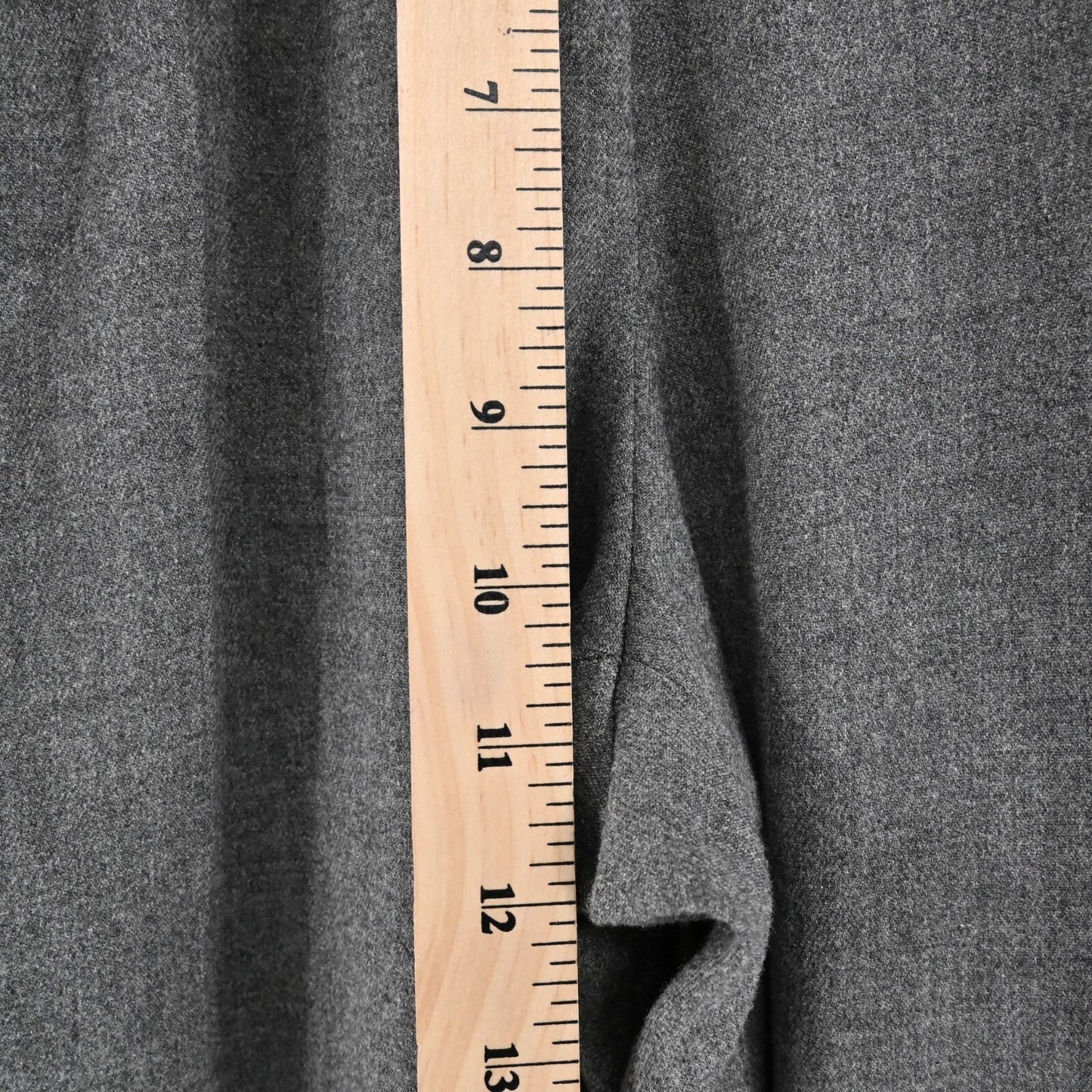 LES COPAINS Pants Womens Size 42 Blue Label Gray Wool Blend Straight Leg Trouser