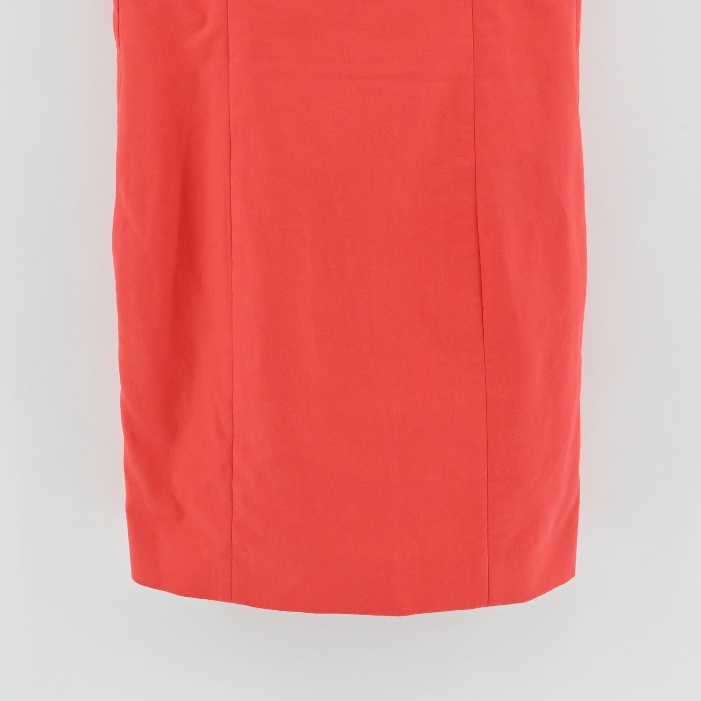 COS Womens Slim Fit Linen Cotton Dress Size 2 Sleeveless Red Minimalist Modern