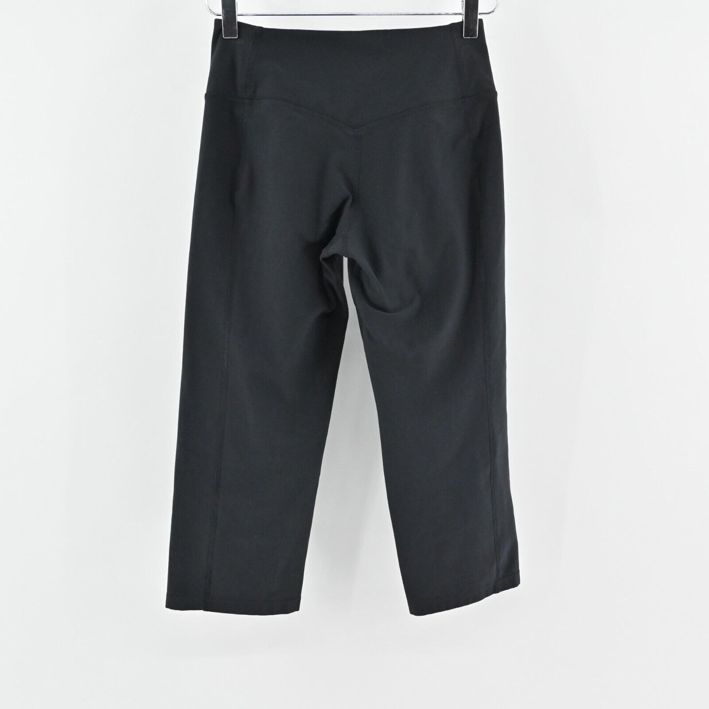 NIKE Pants Womens Size S Black Dri Fit Cropped Stretch Pull On Activewear