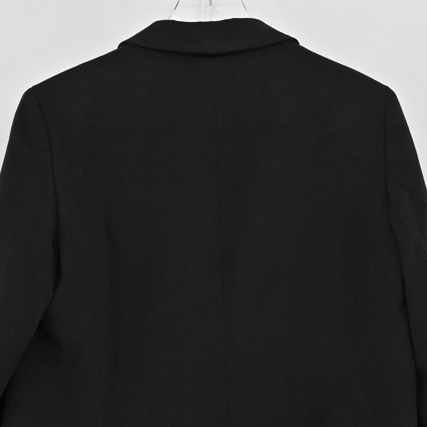 BAR III Blazer Womens Size Large Black Faux Double Breasted Open Stretch Career