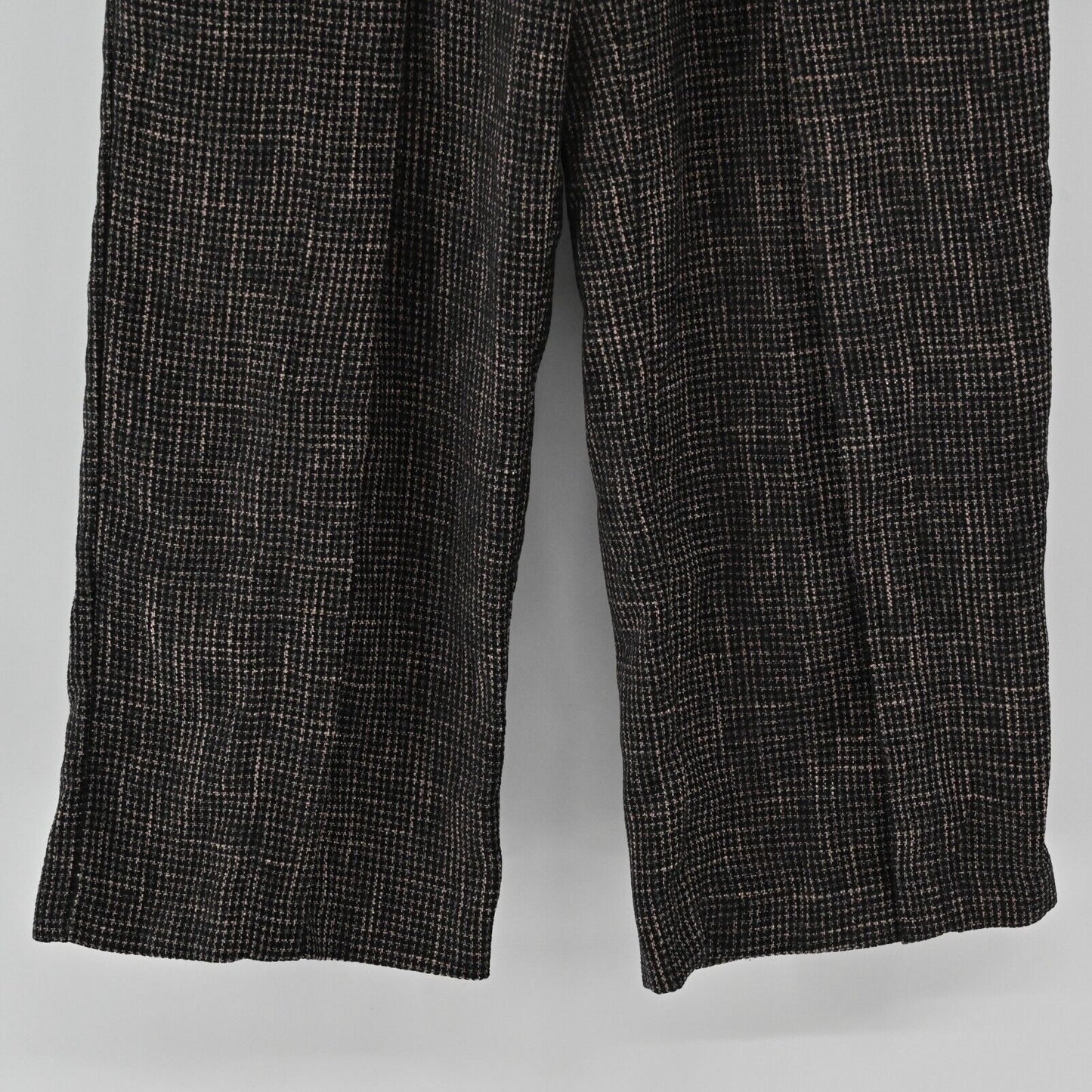SKIES ARE BLUE Pants Womens Size S Houndstooth Print Wide Leg High Rise Trouser
