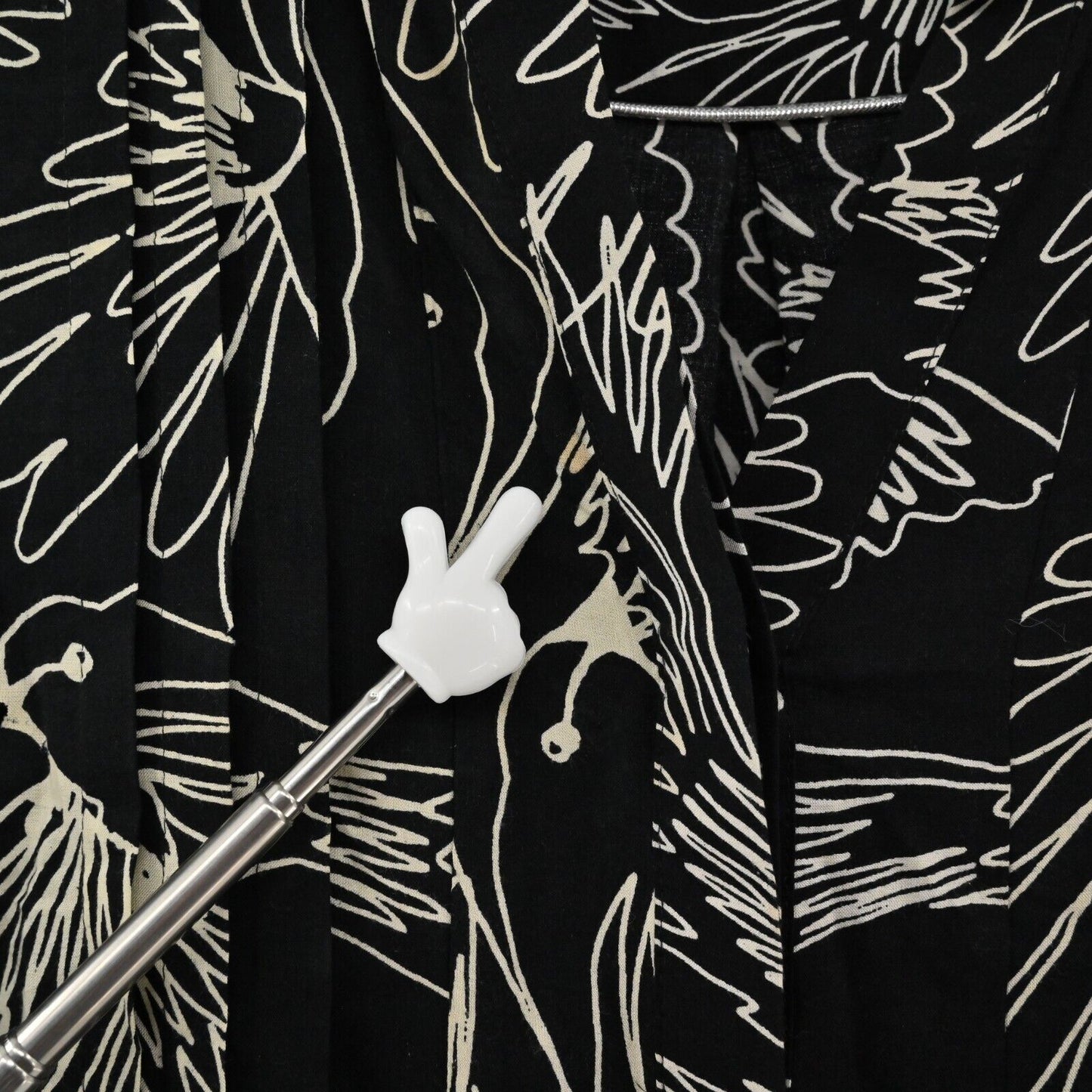 ANTHROPOLOGIE Top Womens Size 2 Maeve Bird Novelty Print Pleated Pintuck Blouse