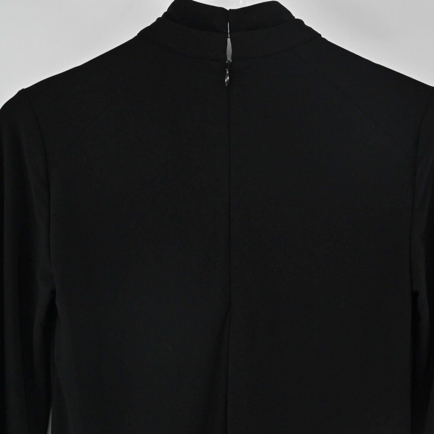 WHBM Dress Womens Size 2 Black Keyhole Mock Neck Long Sleeve Whimsygoth Goth NEW