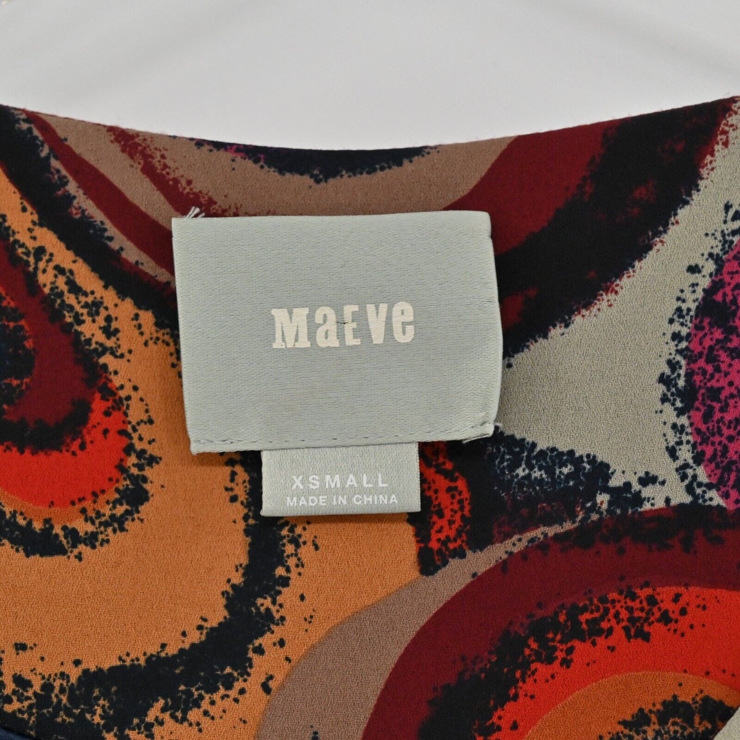 ANTHROPOLOGIE Dress Womens Size XS Maeve Flavia Swirl Multicolor Print Shift