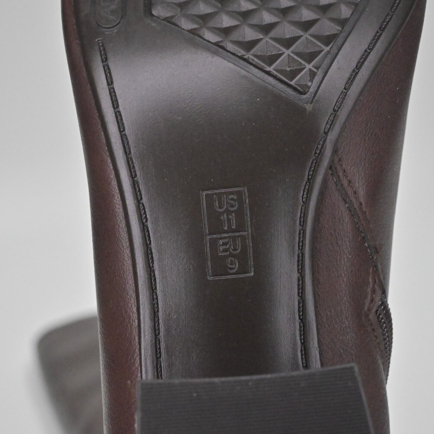 AEROSOLES Boots Womens Size 11M Patience Dark Brown Combo Knee High Block Heel