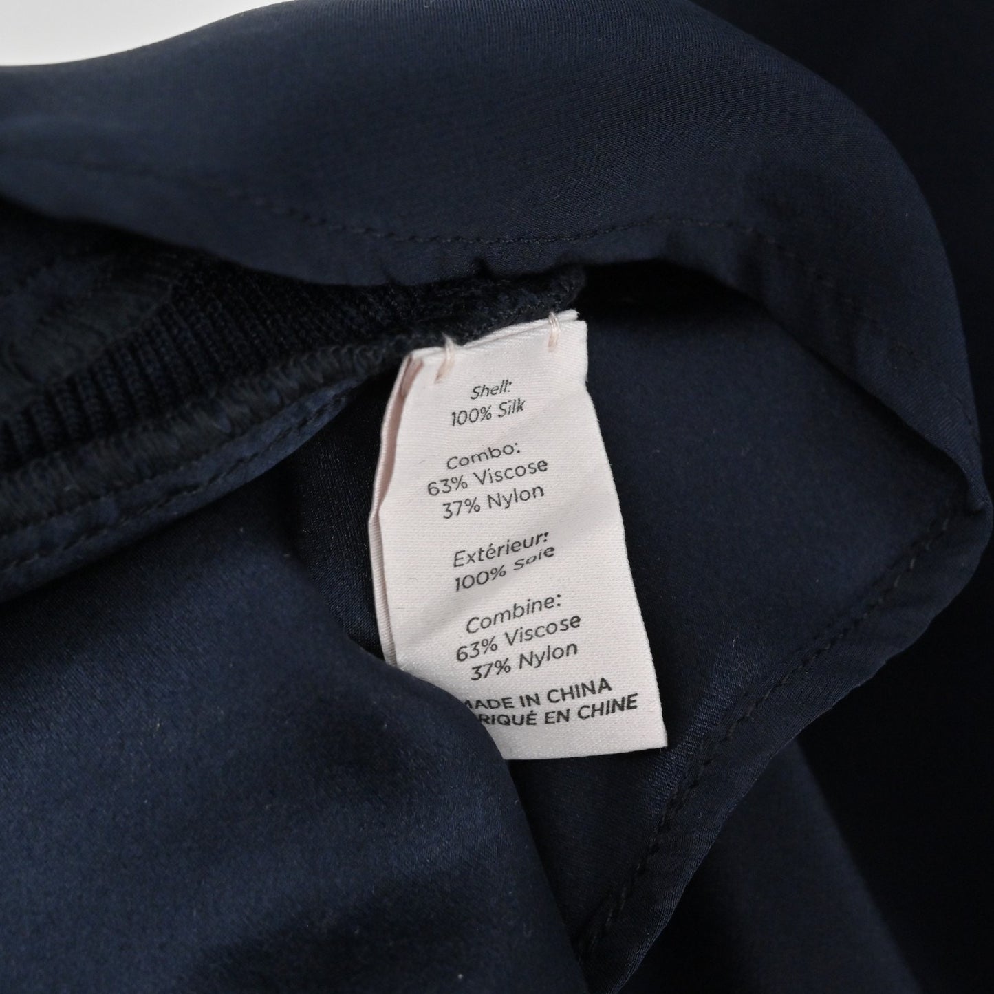 Cinq a Sept Womens Lenore Silk Navy Top Size XS Sleeveless Ruffle Tank Blouse