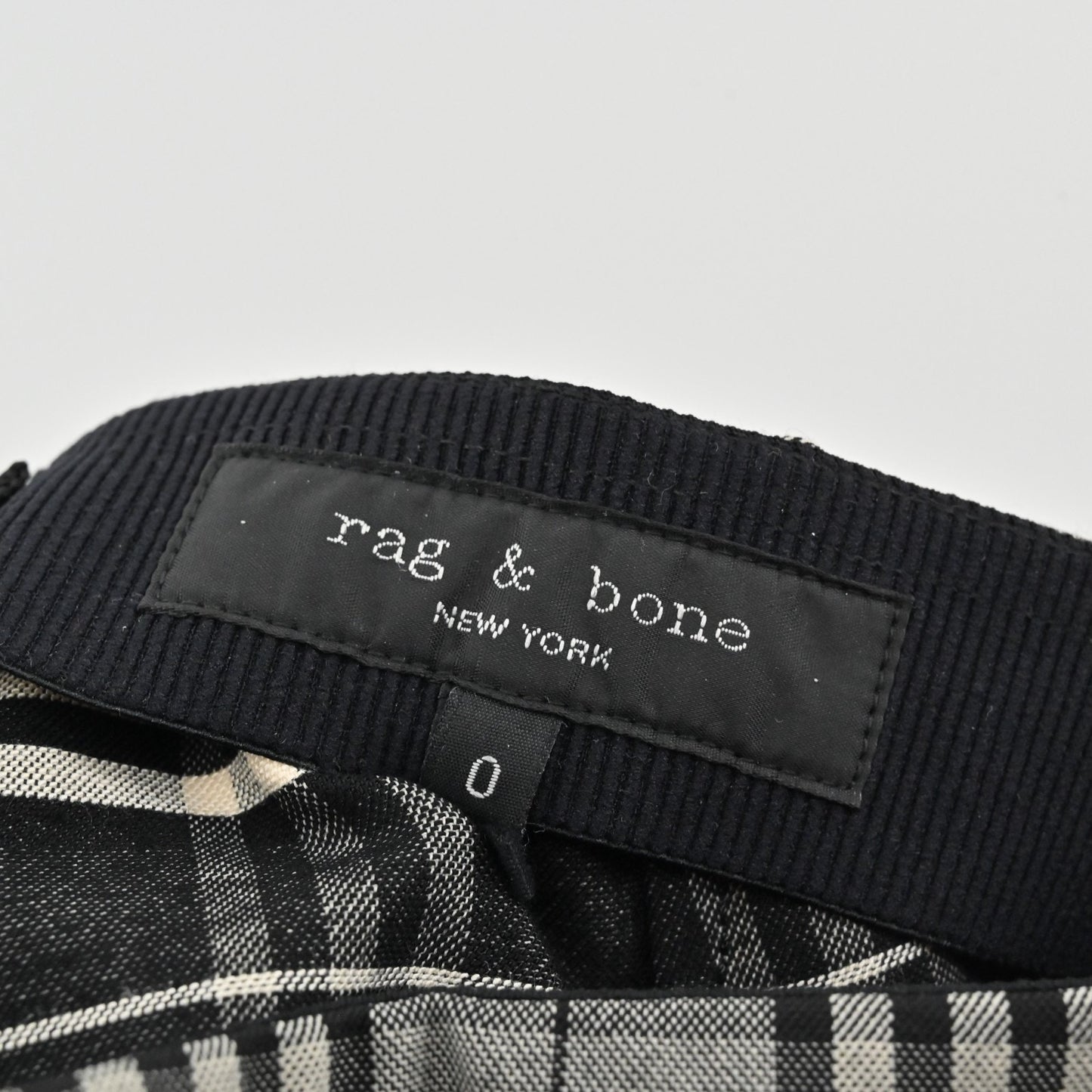 Rag Bone Womens Simone Skinny Pant Size 0 Gray Plaid Preppy Academia Stretch