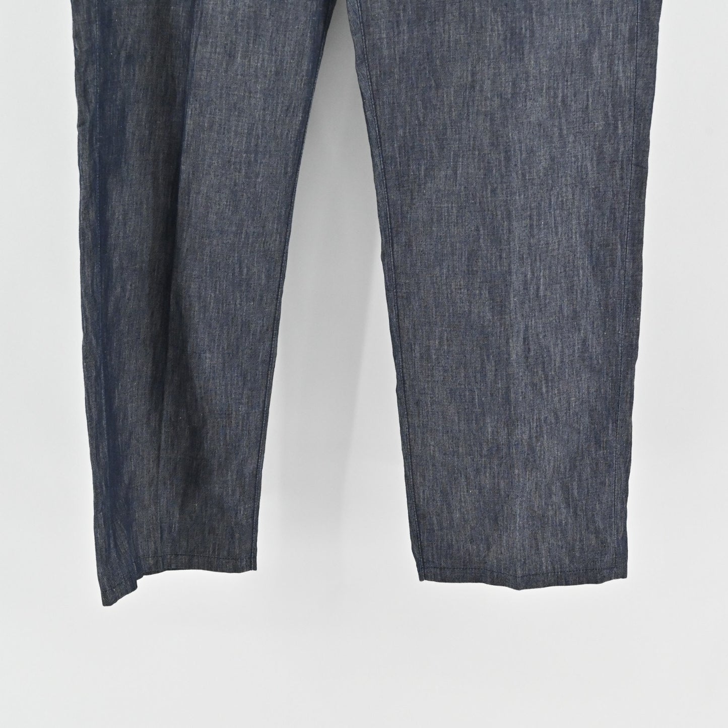 Canali Womens Trousers Size 54 Dark Chambray Classic Tapered Pants Made Italy