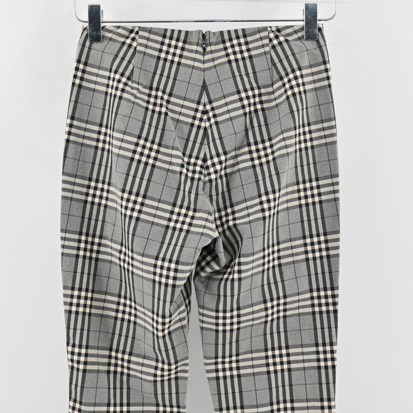 Rag Bone Womens Simone Skinny Pant Size 0 Gray Plaid Preppy Academia Stretch
