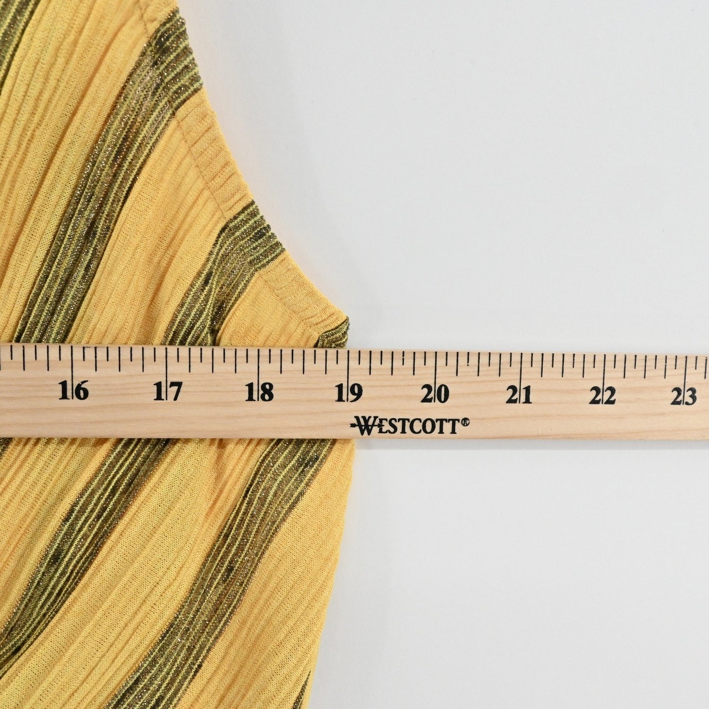 Ramy Brook Womens Candice Top Size XS Striped Gold Metallic Sleeveless Surplice