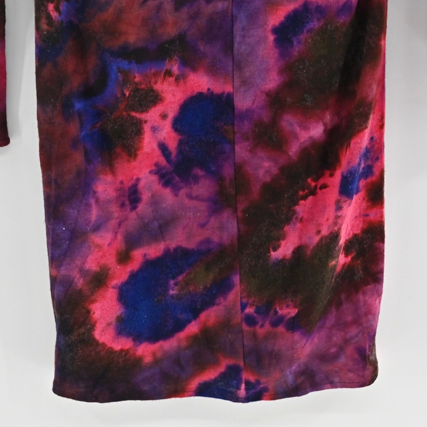 ALICE OLIVIA Womens Long Sleeve Knit Dress Sz S Pink Purple Floral Dopamine Mini