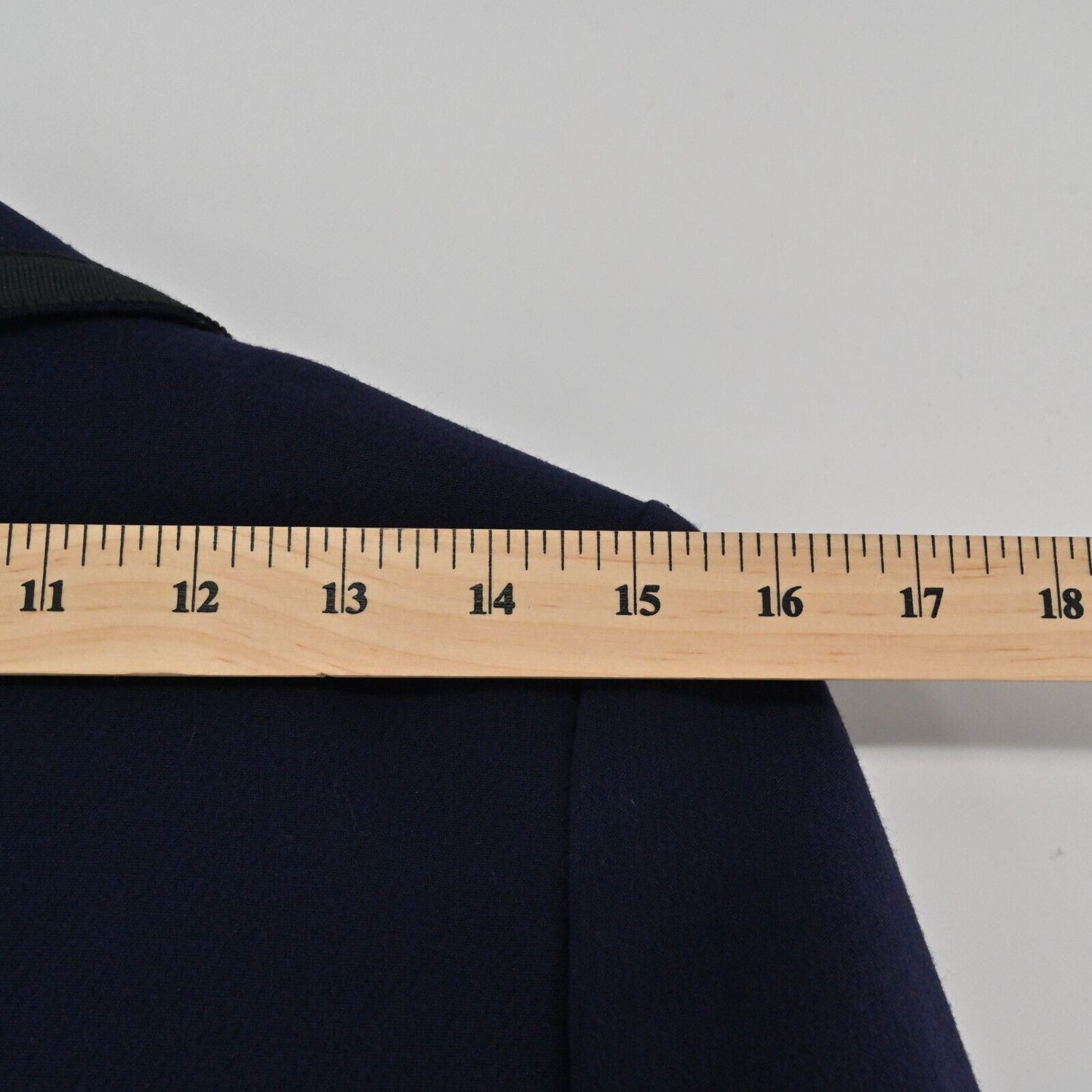 ANTHROPOLOGIE Jacket Womens Size 6 Cartonnier Navy Black Trim Pocket Long Sleeve