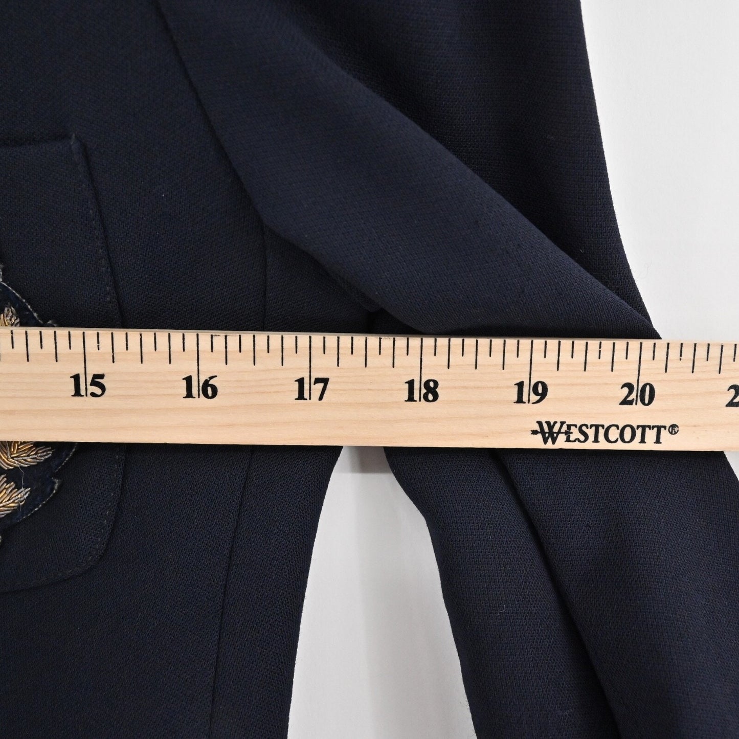 Vtg RALPH LAUREN Womens Blazer Size 2P LRL Navy Wool Academia Crest USA Y2K