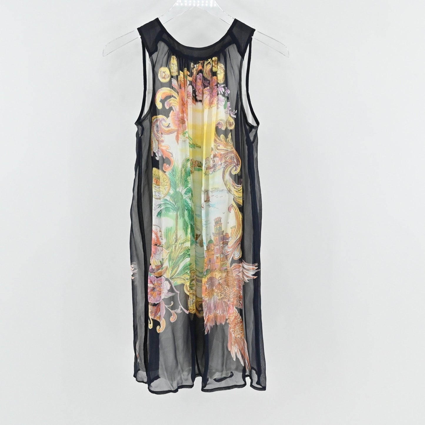Anthropologie Varese Silk Dress Size 2 Floral Lined Sleeveless Moulinette Soeurs
