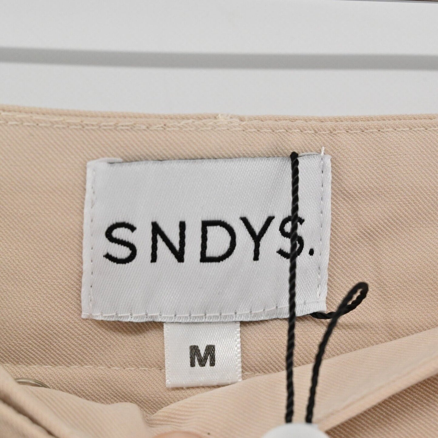 ANTHROPOLOGIE Pants Womens Sz M SNDYS Burland Pant Beige Wide Leg Pleated NEW
