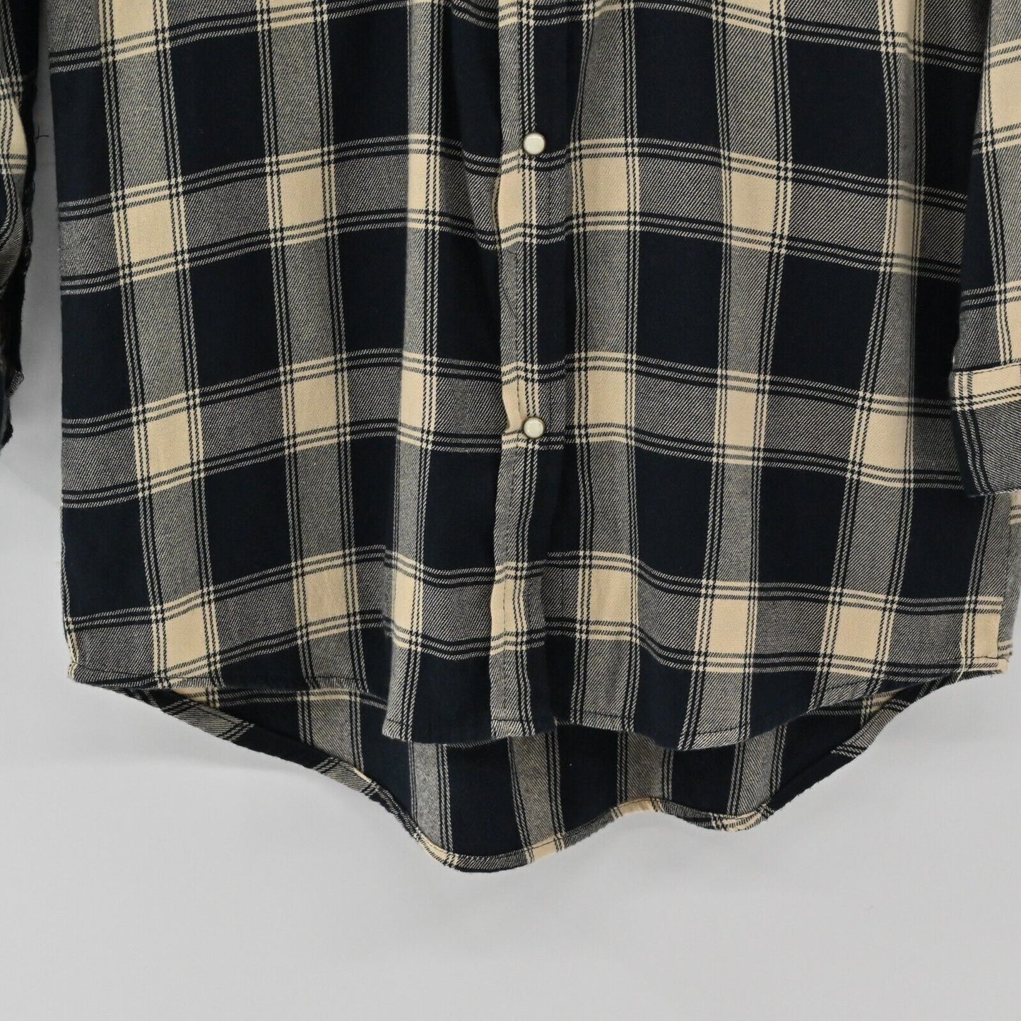 ZARA Top Womens Sz XS Plaid Pearl Snap Flannel Floral Embroidery Beading Pockets