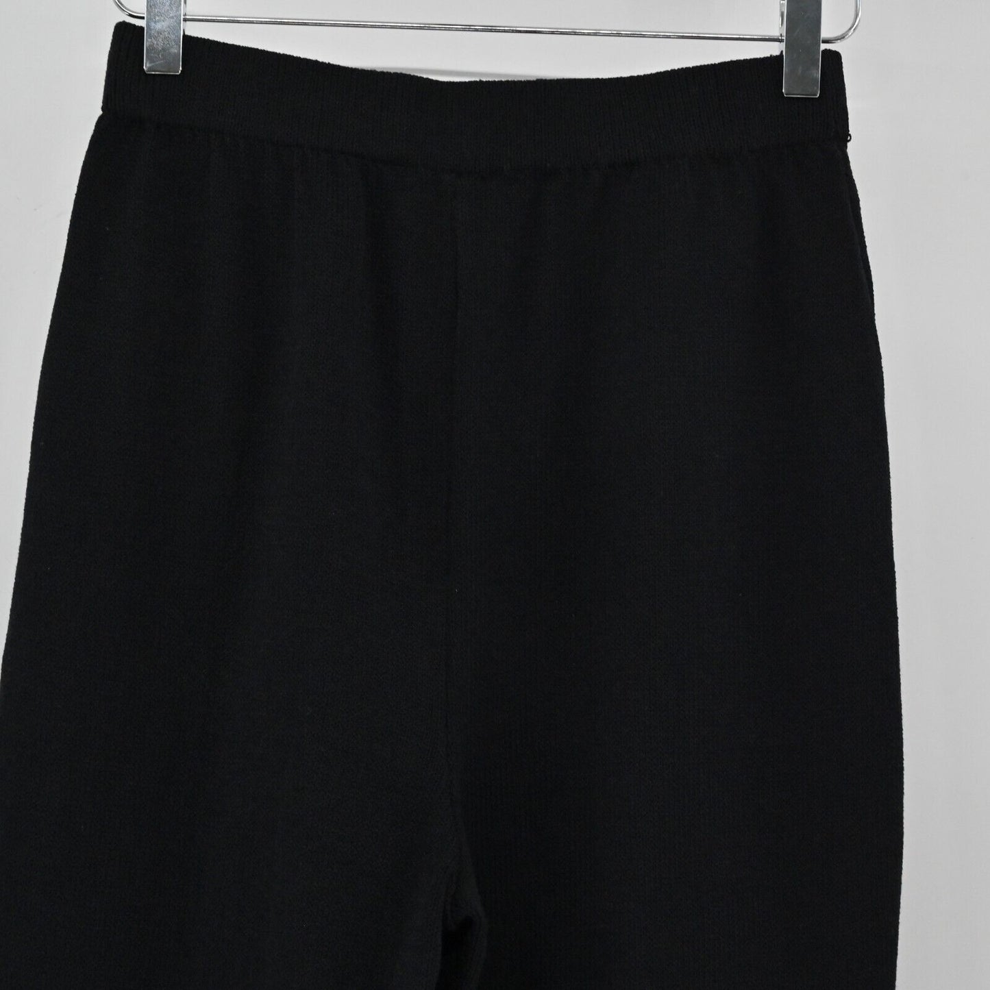 ST JOHN Pants Womens Size 6 Santana Knit Black High Waisted Trousers COLLECTION