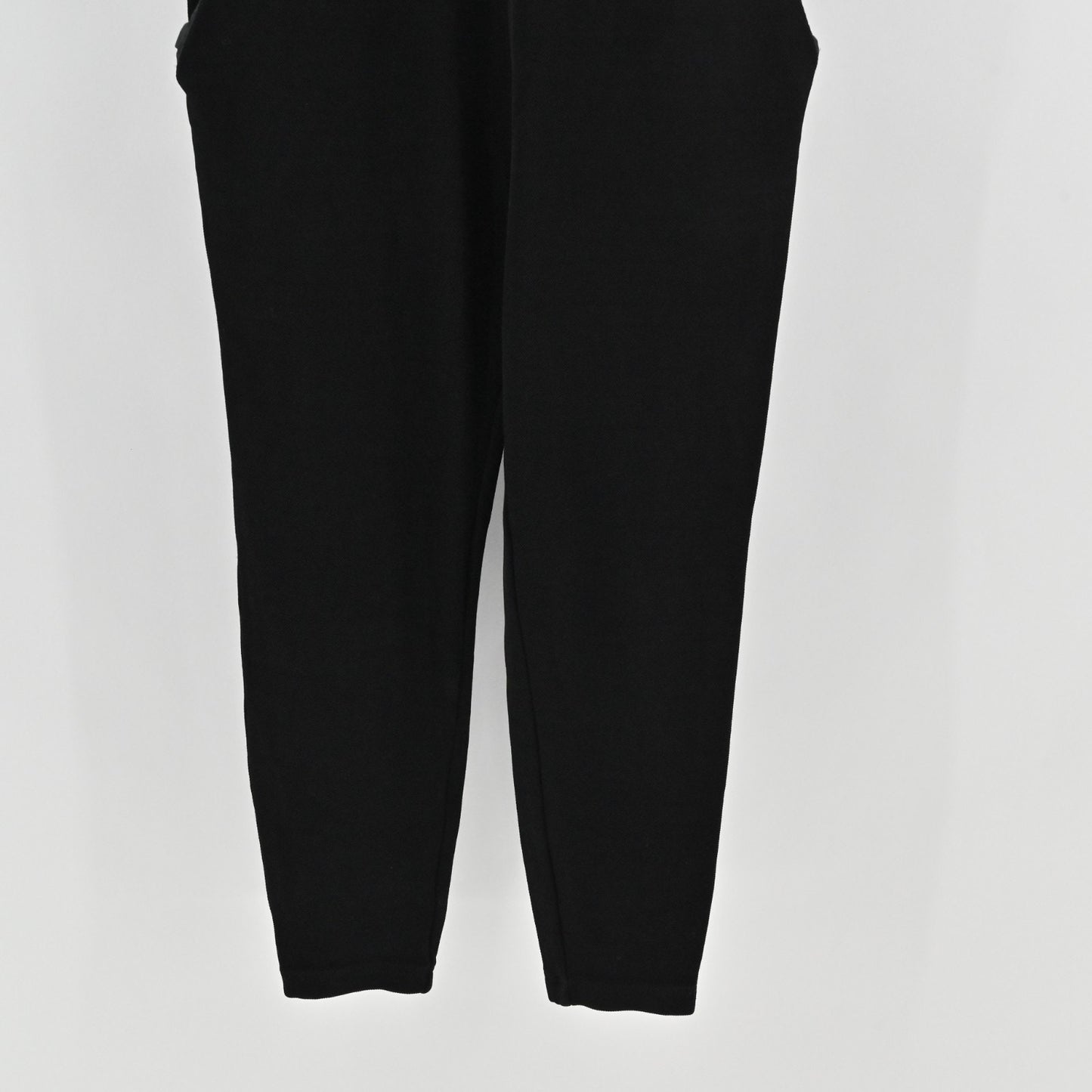 Theory Womens Black Sorgia Double Pique Jumpsuit Size S Cropped Short Sleeve