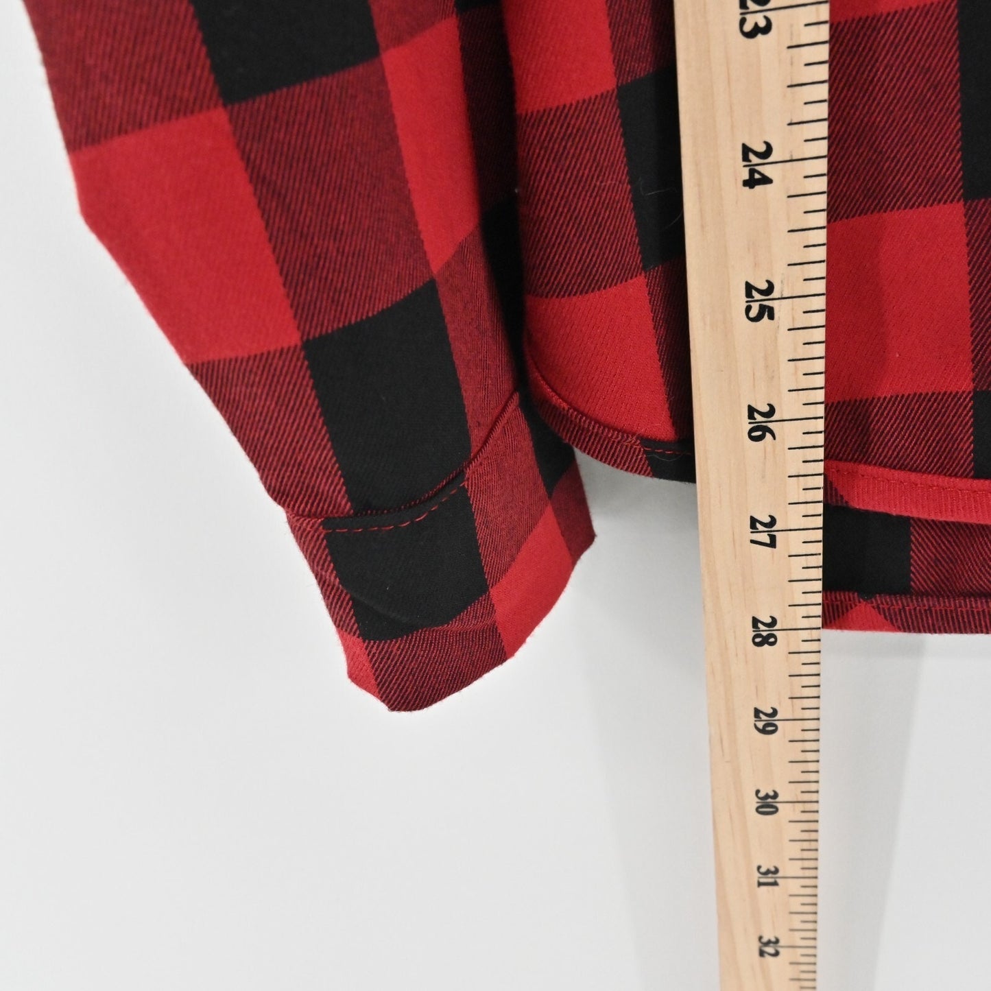 BADGLEY MISCHKA Top Womens Size S Red Black Gingham Button Front Pocket Blouse