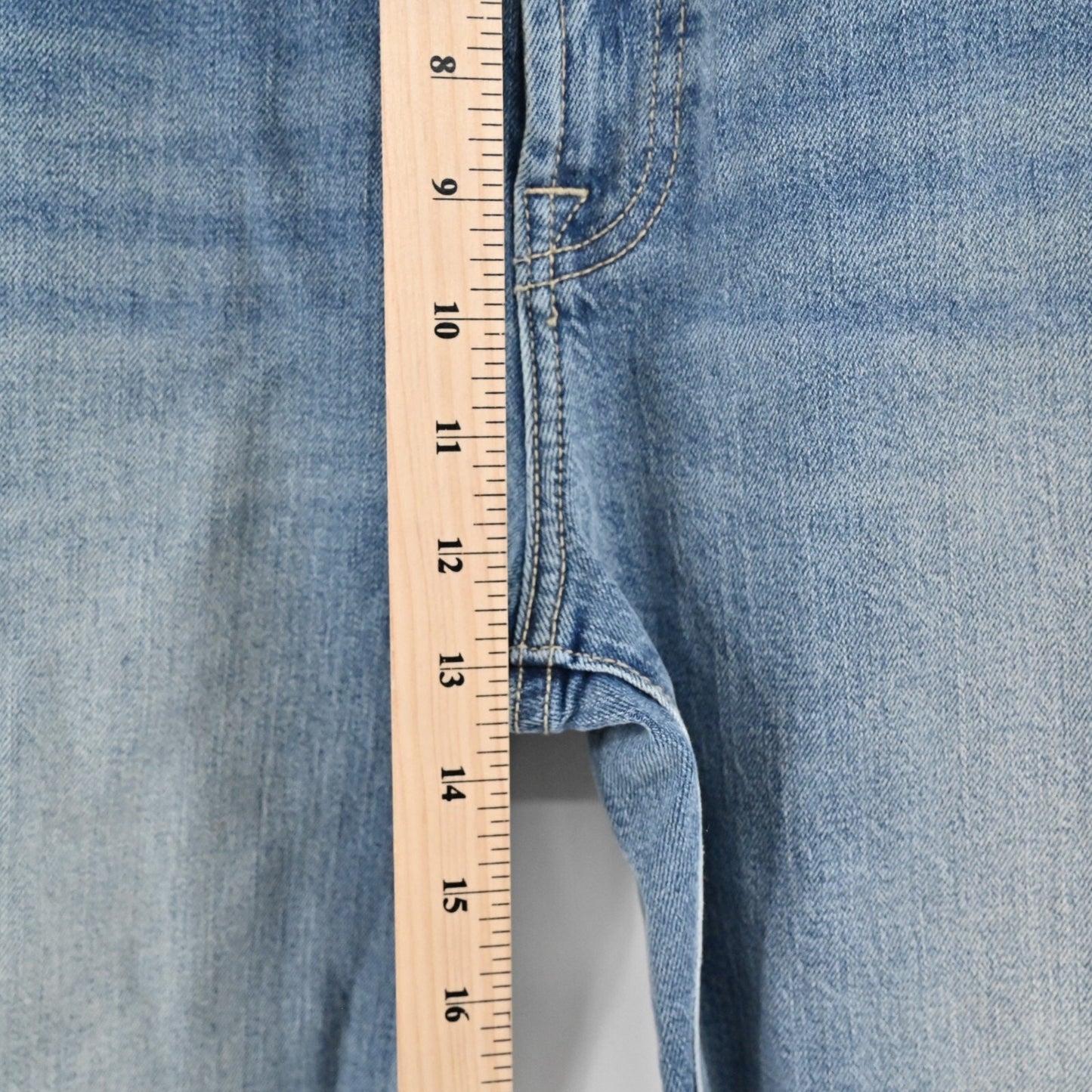 7 FOR ALL MANKIND Jeans Womens Size 31 High Rise Straight Classic Blue Denim
