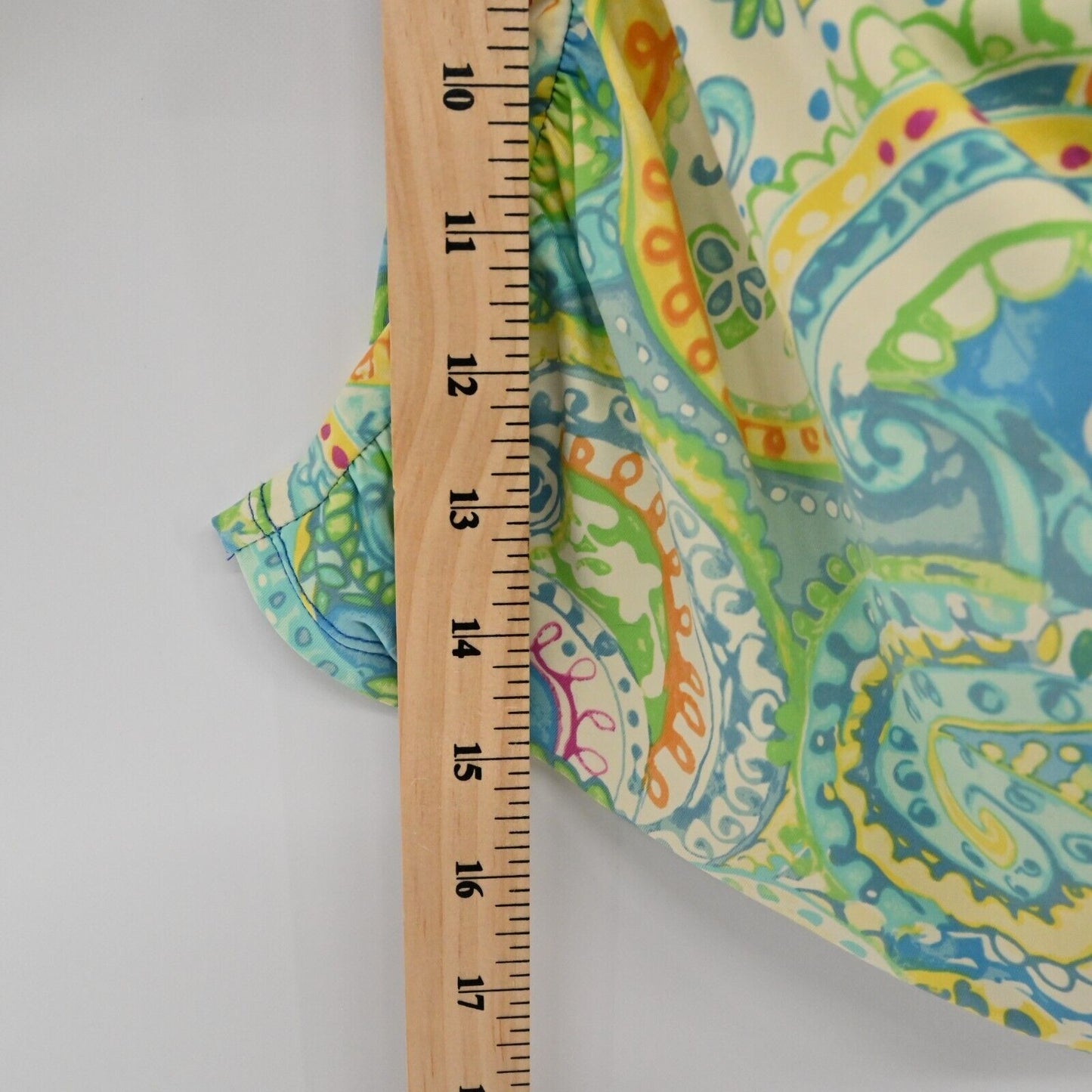 LRL Womens Size S Paisley Print Tankini Swimsuit Top Multicolor RALPH LAUREN