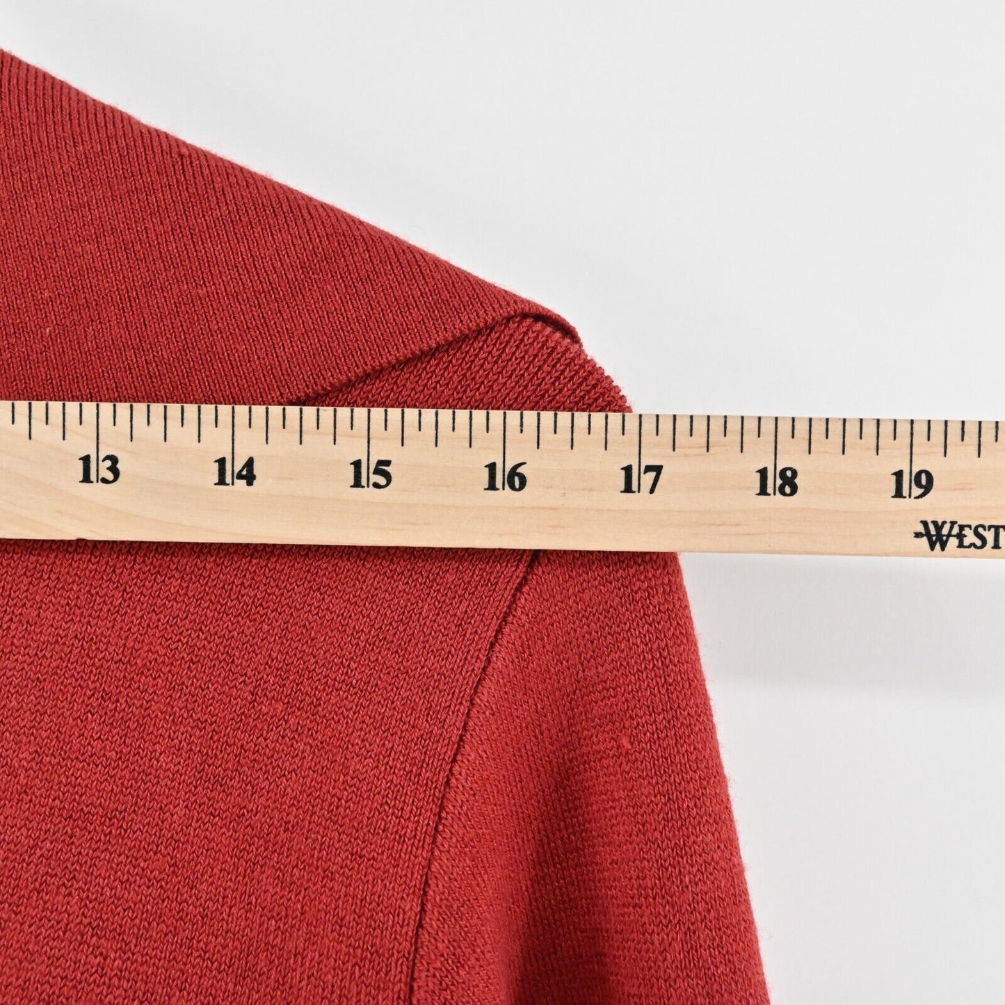 LINDA ALLARD Jacket Womens Size M Red Wide Collar Button Wool Silk ELLEN TRACY