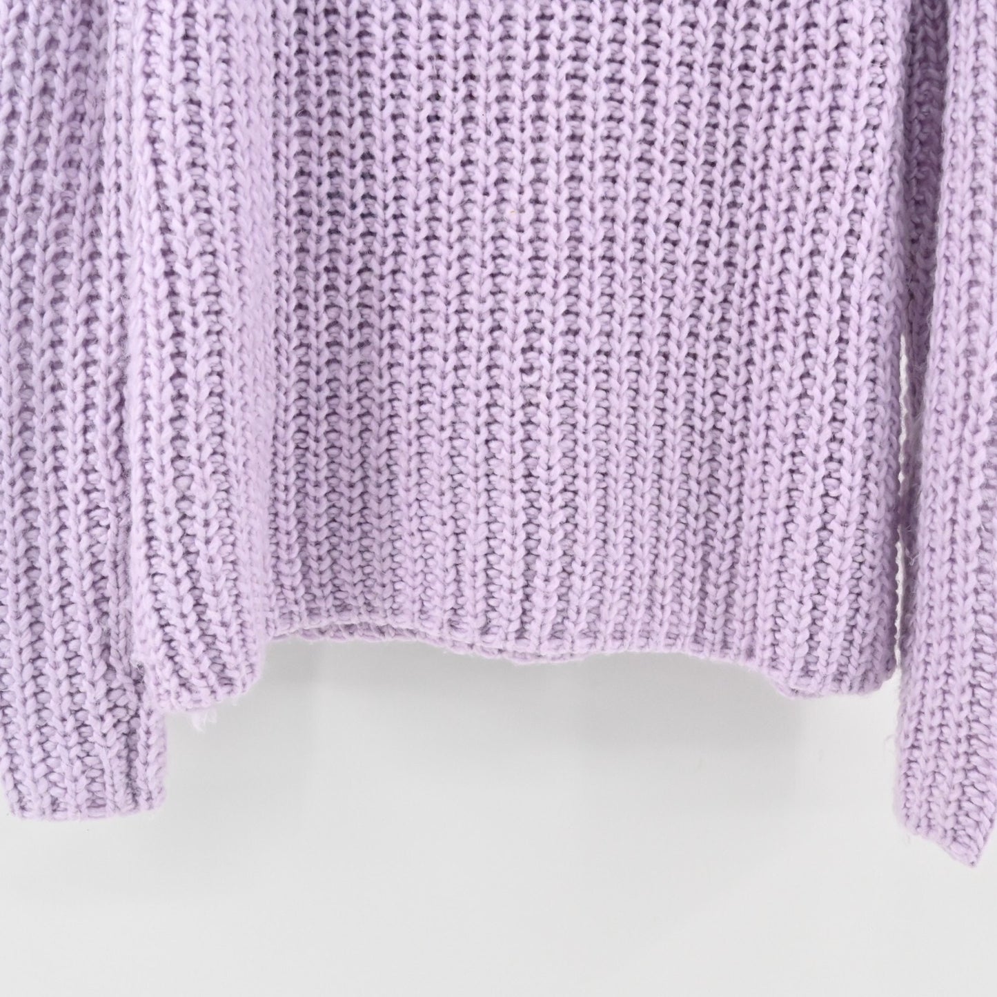 Vtg Embroidered Sweater Womens Sz M Purple Floral Chunky Knit Wool Blend LASEINE